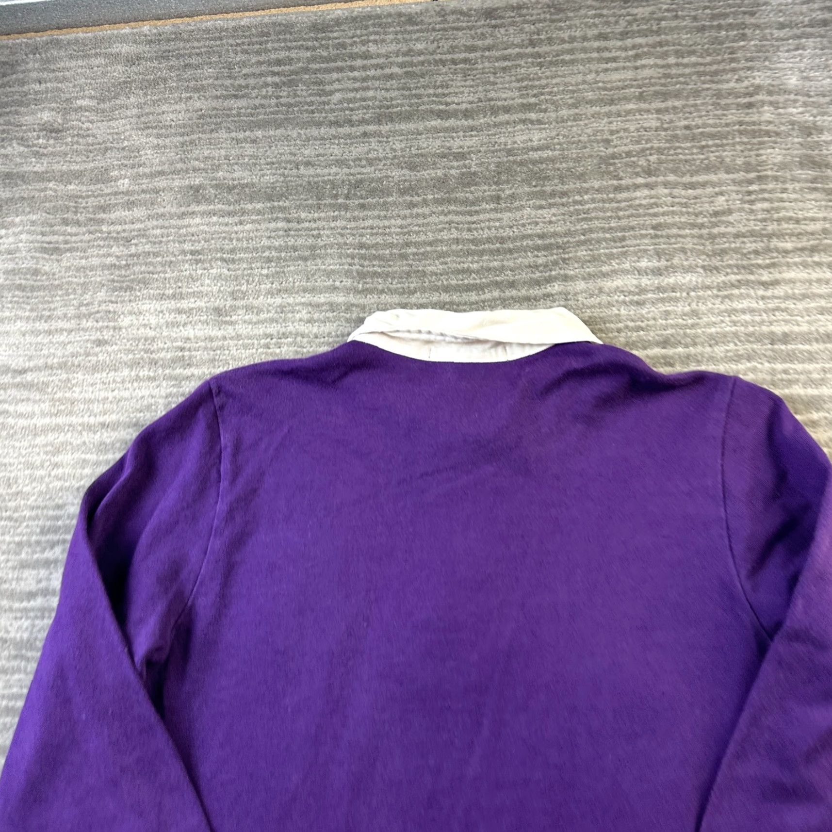 Polo Ralph Lauren VINTAGE Polo Ralph Lauren Shirt Womens Medium Purple Rugby Crest Y2K Preppy Size M / US 6-8 / IT 42-44 - 6 Thumbnail