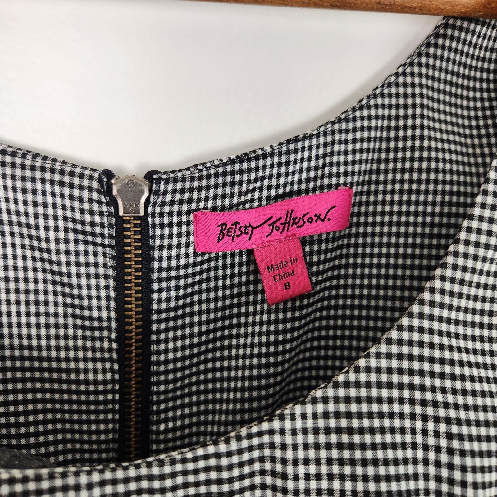 Betsey Johnson Betsey Johnson Ruffle Gingham Mini Dress Black and White 8 Size M / US 6-8 / IT 42-44 - 10 Thumbnail