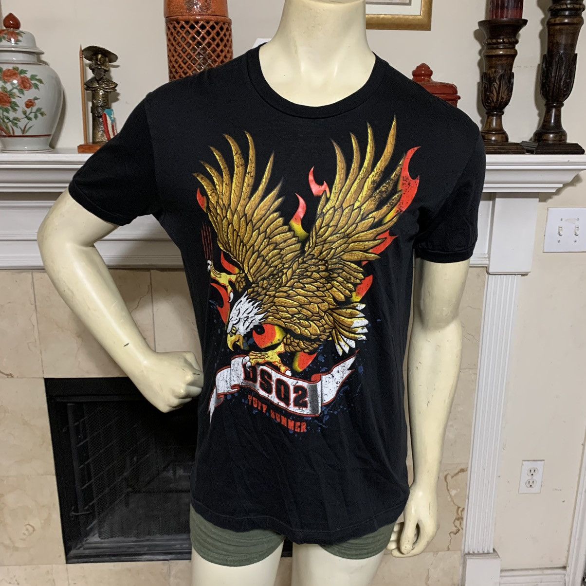Dsquared2 Eagle on Fire DSQ2 Tuff Summer graphic tee Size US L / EU 52-54 / 3 - 2 Thumbnail