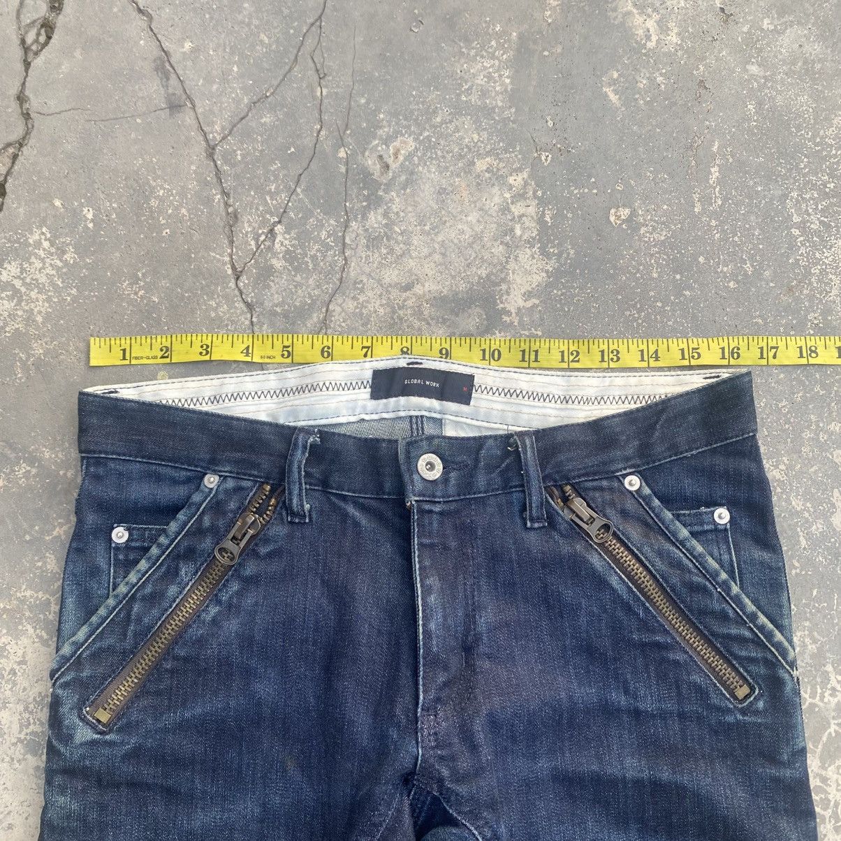 Global Work × Japanese Brand GLOBAL WORK Slim Biker Jeans Size US 33 - 5 Thumbnail