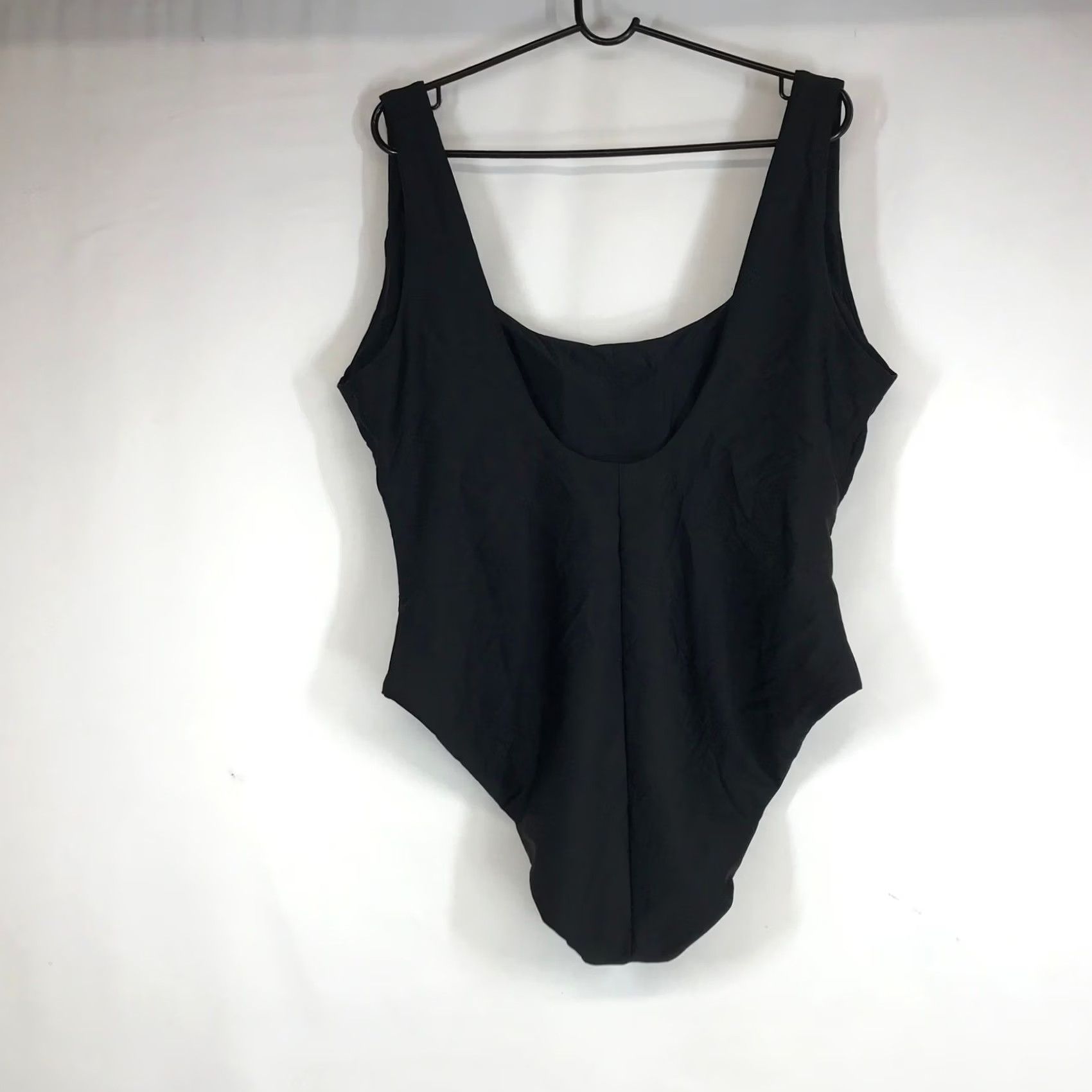 J.Crew VINTAGE? No — J.Crew Black Scoopneck One-Piece Swimsuit Size 20 Recycled Fabric NEW Women Adult 20 Black Solid One-Piece Swimwear Modern Retro Size ONE SIZE - 4 Thumbnail