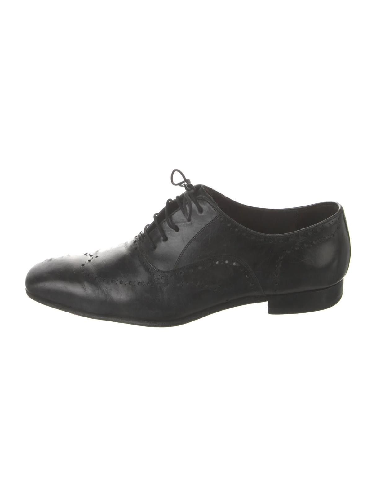 Mezlan Leather Black Oxfords Men's Size: 10