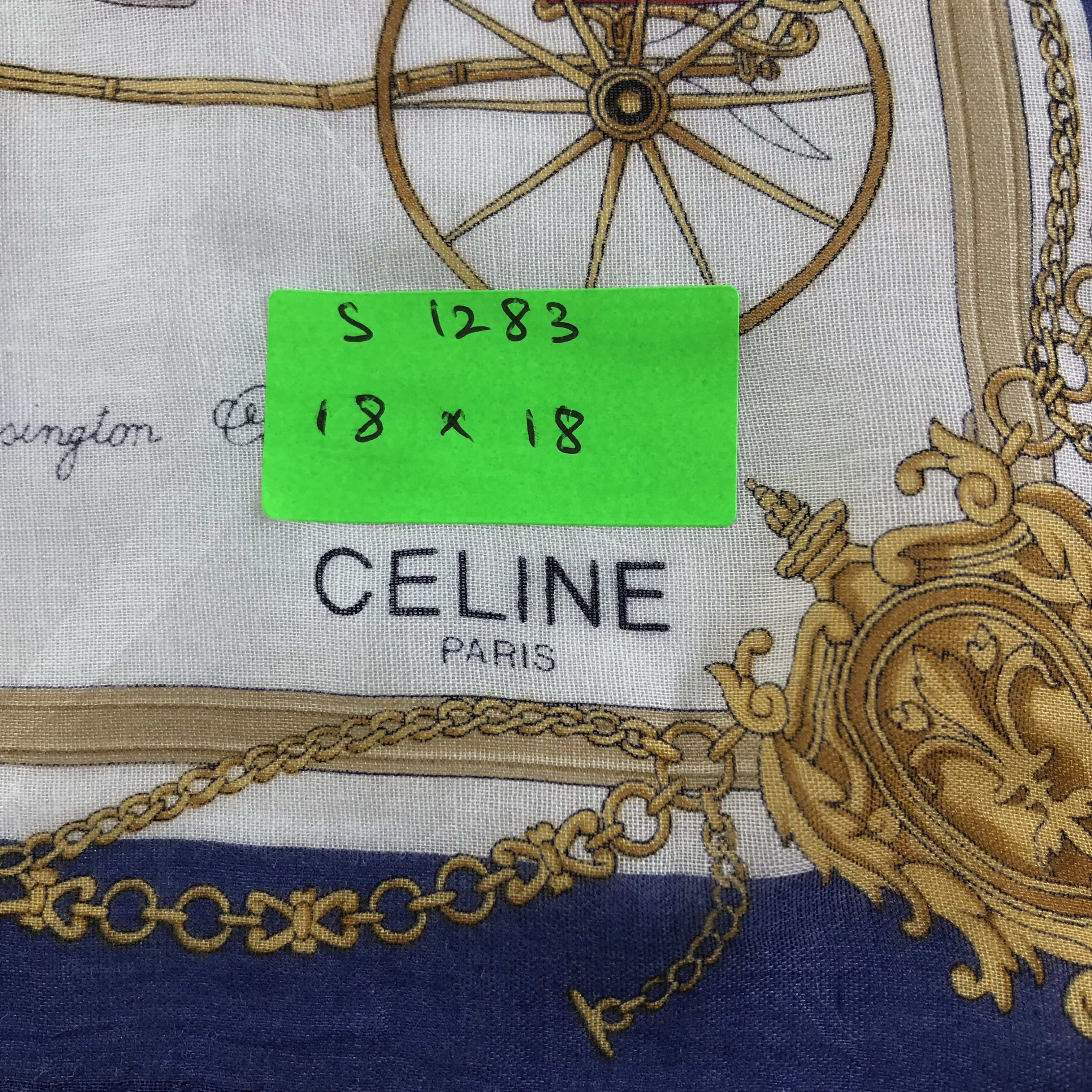 Celine × Vintage Celine Bandana / Handkerchief / Neckerchief - S1283 Size ONE SIZE - 5 Thumbnail