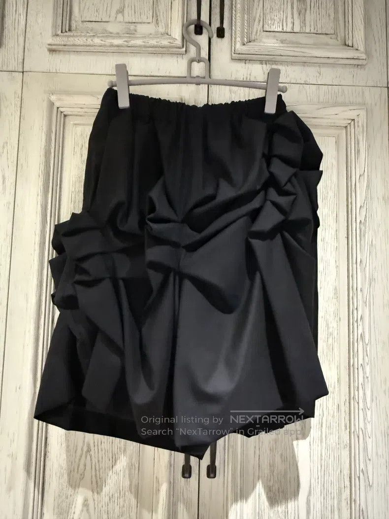 Comme des Garcons Comme Des Garcons size S Solid Pleated Casual Pants, Black Size 22" - 2 Thumbnail