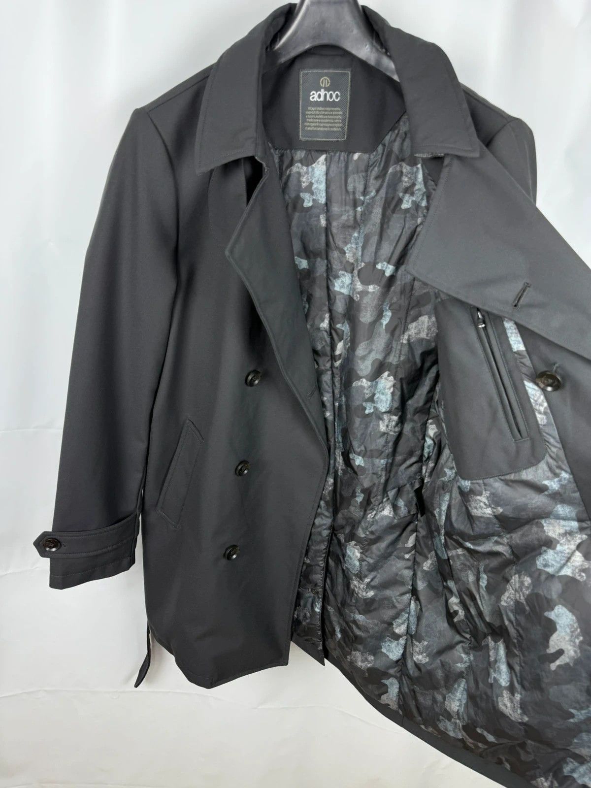 Other Adhoc Men Trench Coat Warm Belted Polyester size 50 Size US M / EU 48-50 / 2 - 16 Thumbnail