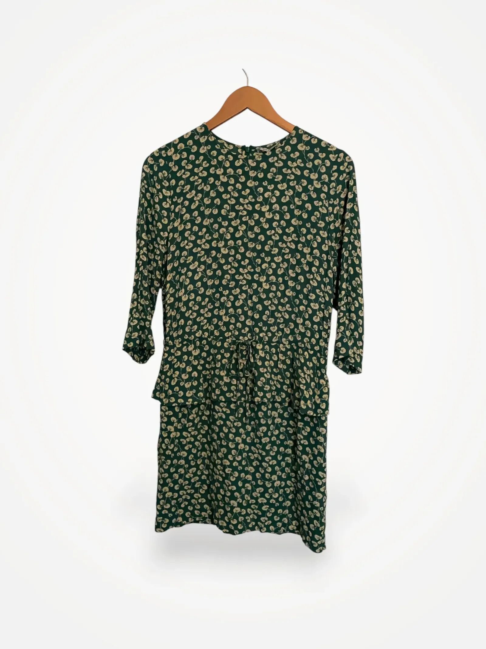 Ganni Ganni Dalton Crepe i Verdant Green Dress Size S / US 4 / IT 40 - 1 Thumbnail