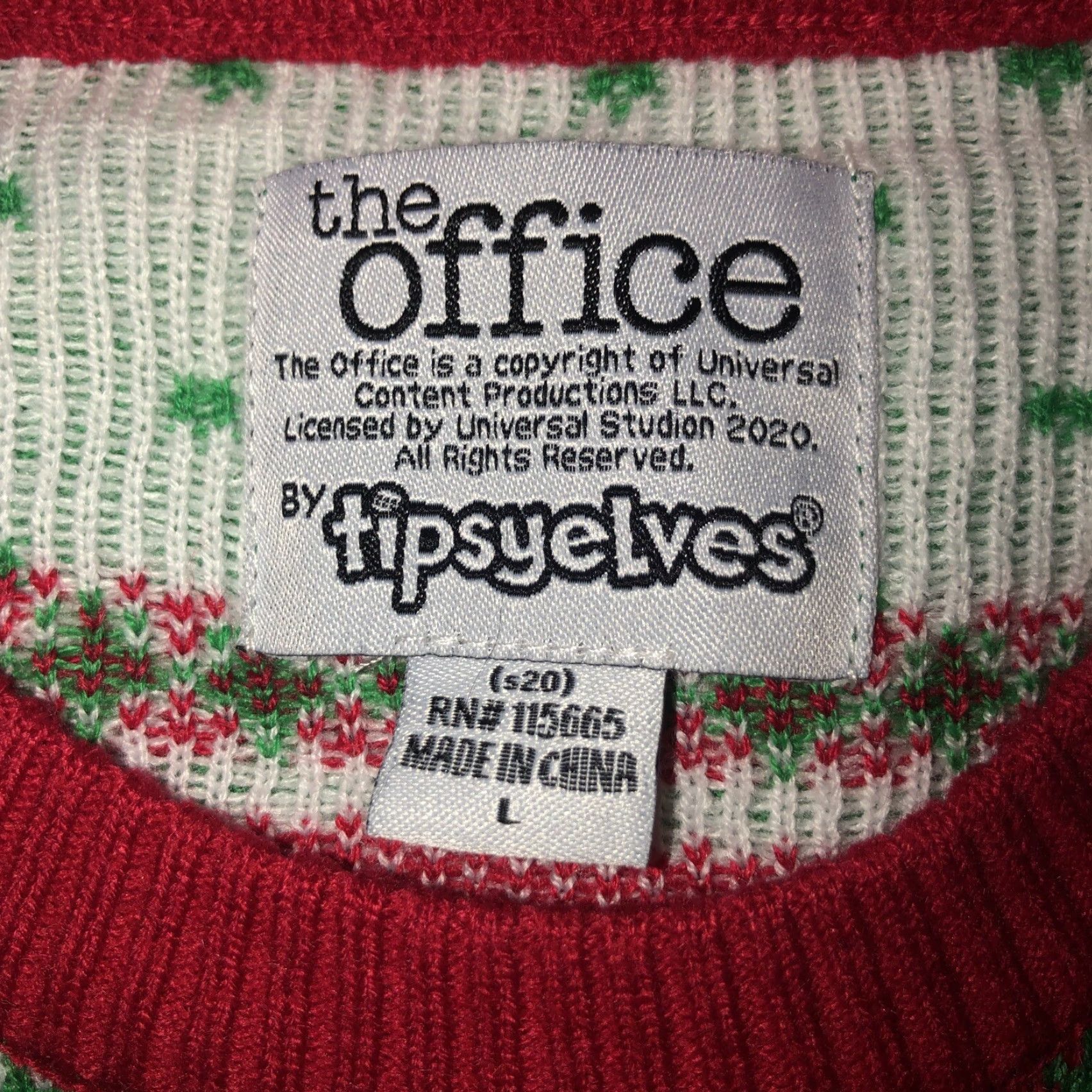Vintage Tipsy Elves The Office Christmas Sweater Mens L Cardigan Crew Neck Green Christmas Sweater Size US L / EU 52-54 / 3 - 4 Thumbnail