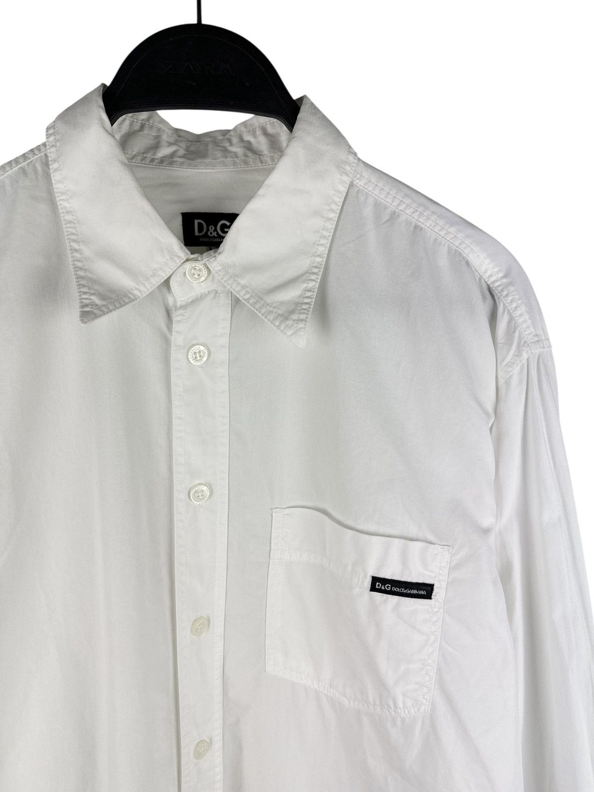Dolce & Gabbana Vintage Dolce & Gabbana Long Sleeve Shirt White Pocket Size US M / EU 48-50 / 2 - 3 Thumbnail