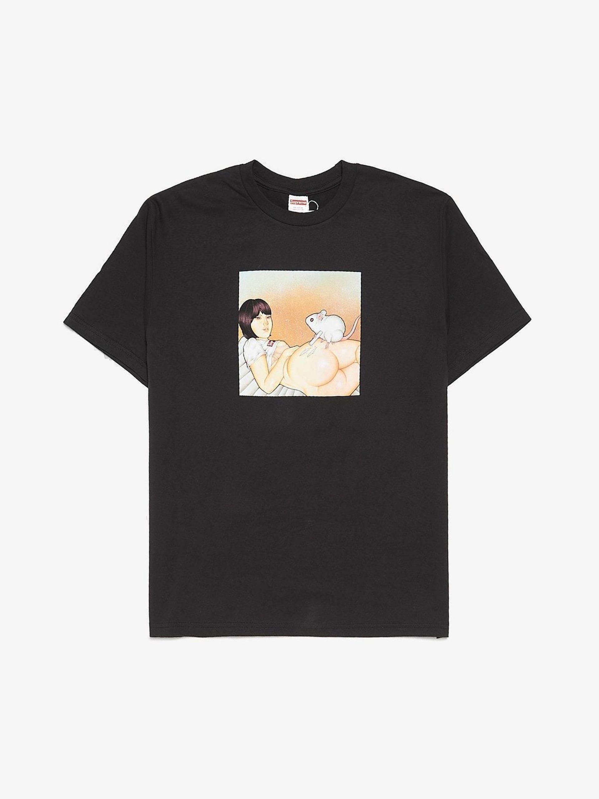 Supreme Black Mouse Printed Cotton T-shirt Size US M / EU 48-50 / 2 - 1 Thumbnail