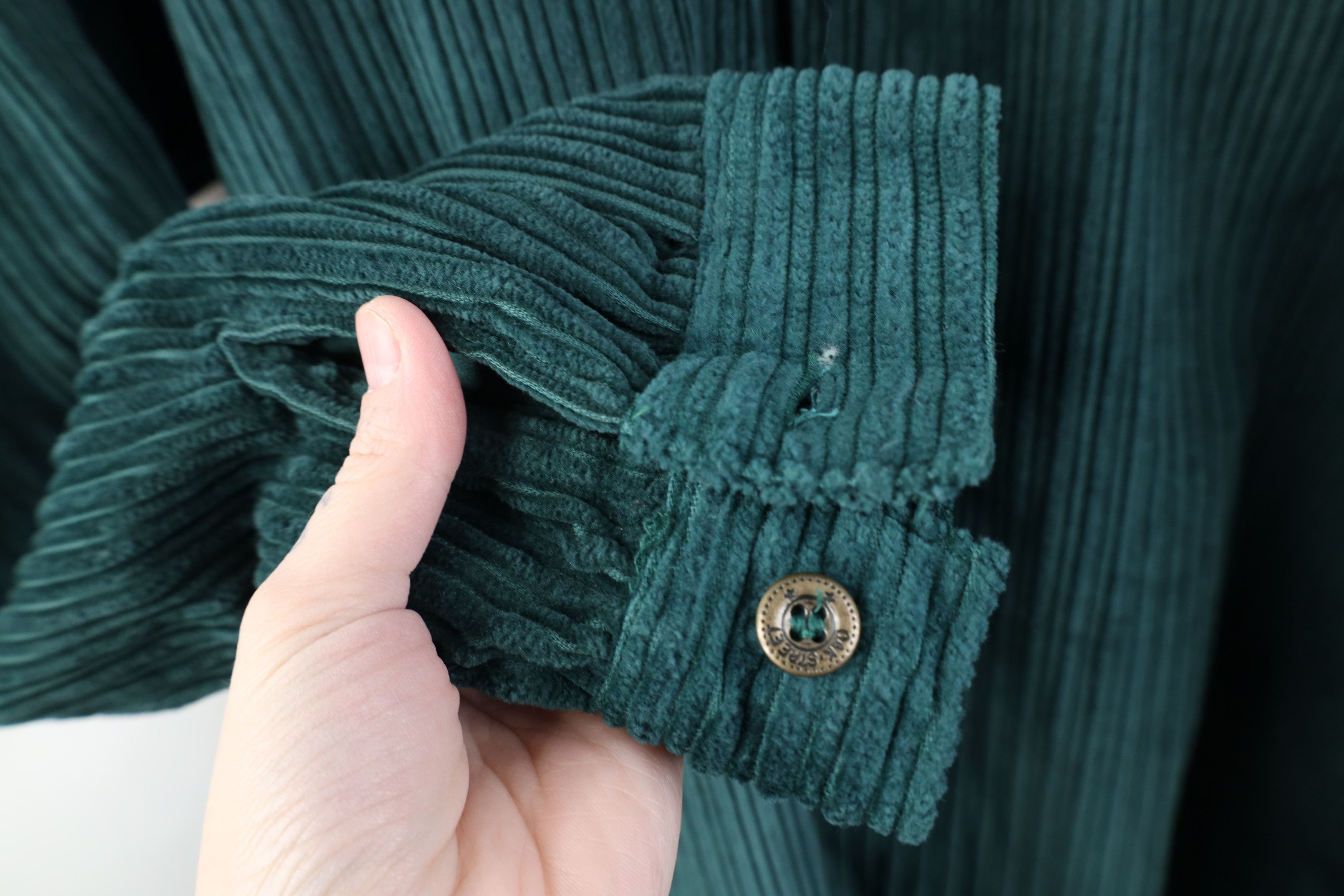 Vintage Deadstock Vintage 90s Streetwear Collared Button Shirt Green Size US XL / EU 56 / 4 - 9 Thumbnail