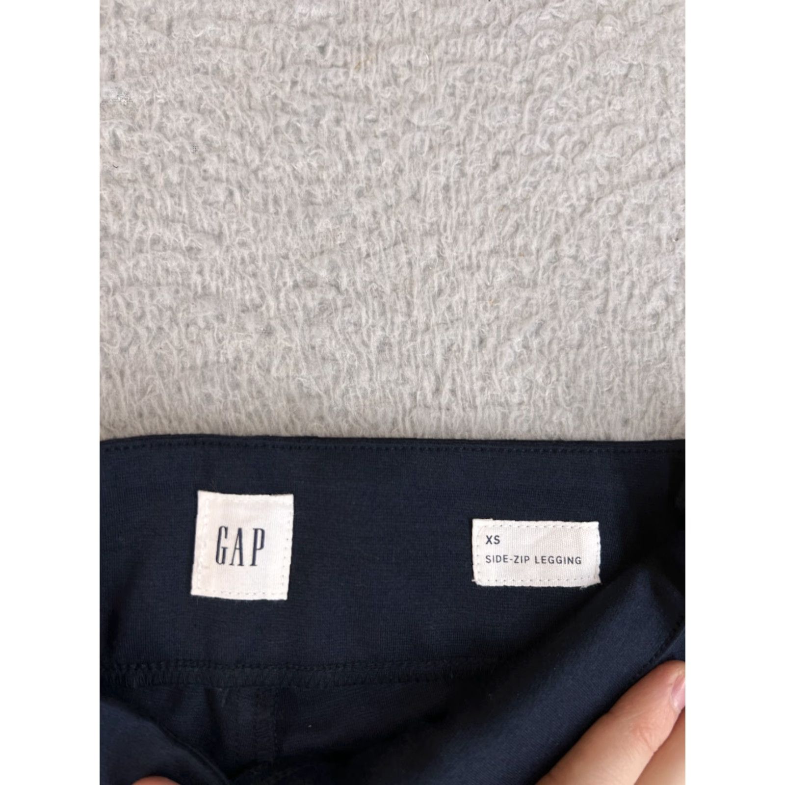 Gap Gap Leggings Womens XS Navy Blue Zip Stretch Mid Rise Cotton Size 28" / US 6 / IT 42 - 5 Thumbnail