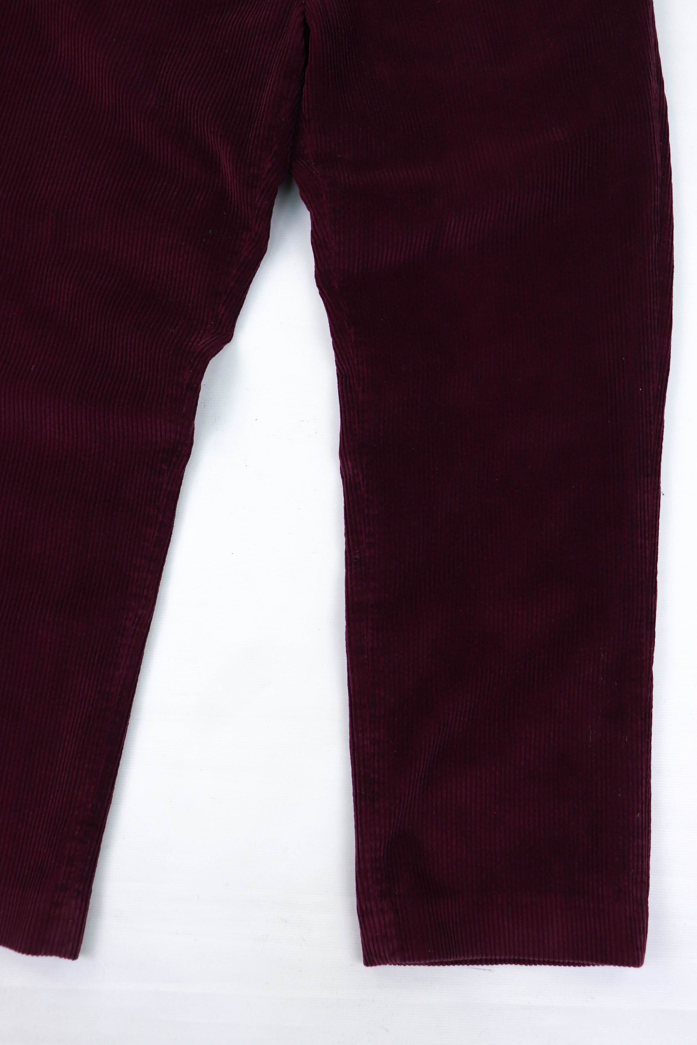 Vintage Peter Christian Gentlemen Outfitters Wine Red Corduroy Pants Size US 32 / EU 48 - 5 Thumbnail