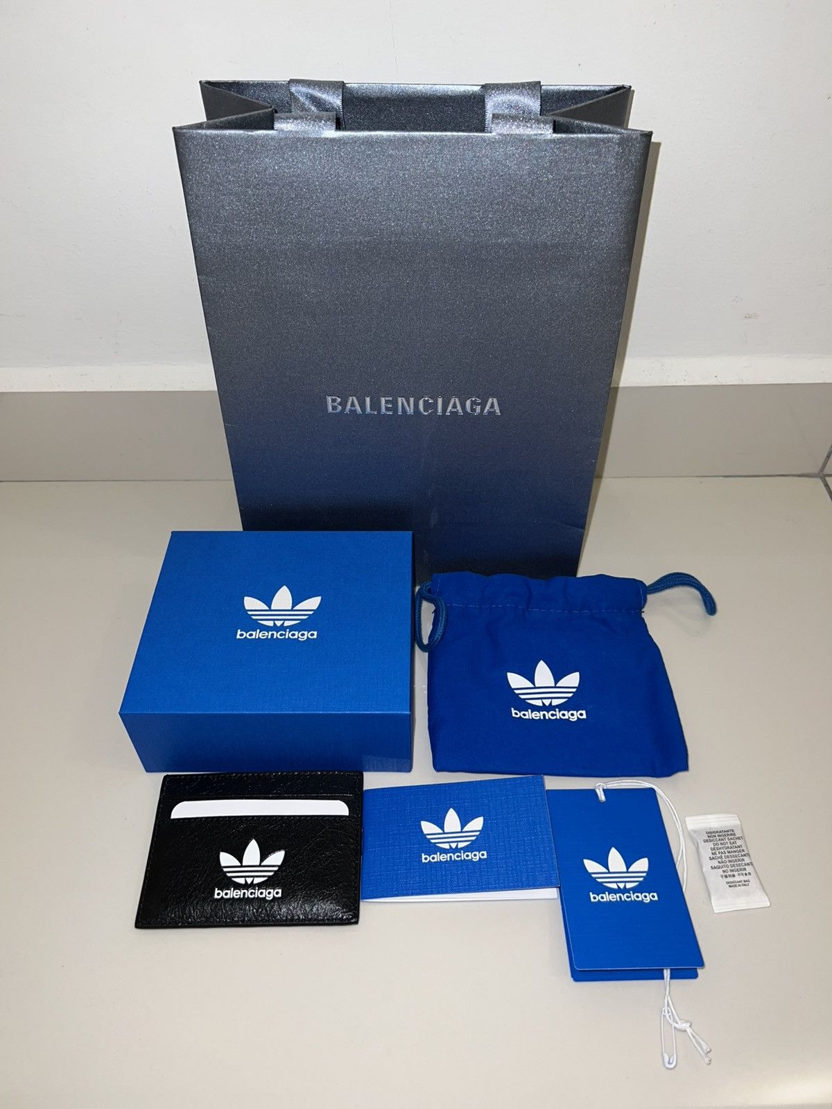Adidas × Balenciaga Balenciaga X Adidas Cardholder Black Size ONE SIZE - 1 Thumbnail
