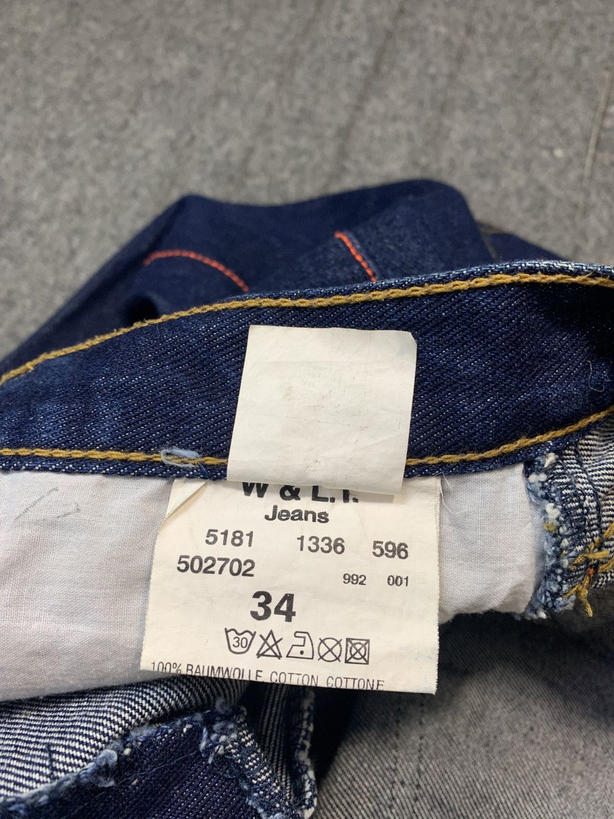 W&LT Hype W.&L.T Wildahd Lethal Trash Kiss The Future Denim Size US 33 - 11 Thumbnail