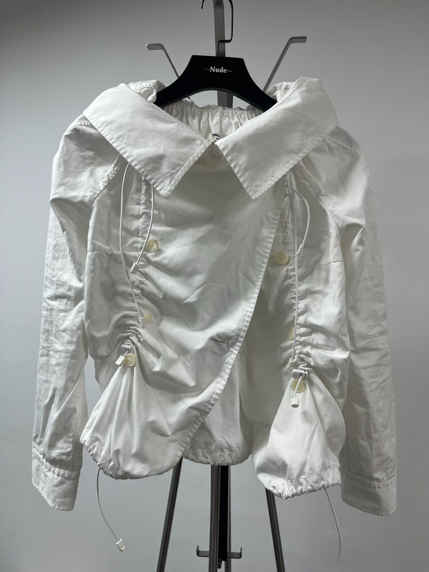 Junya Watanabe junya watanabe drawstring white top Size M / US 6-8 / IT 42-44 - 1 Thumbnail