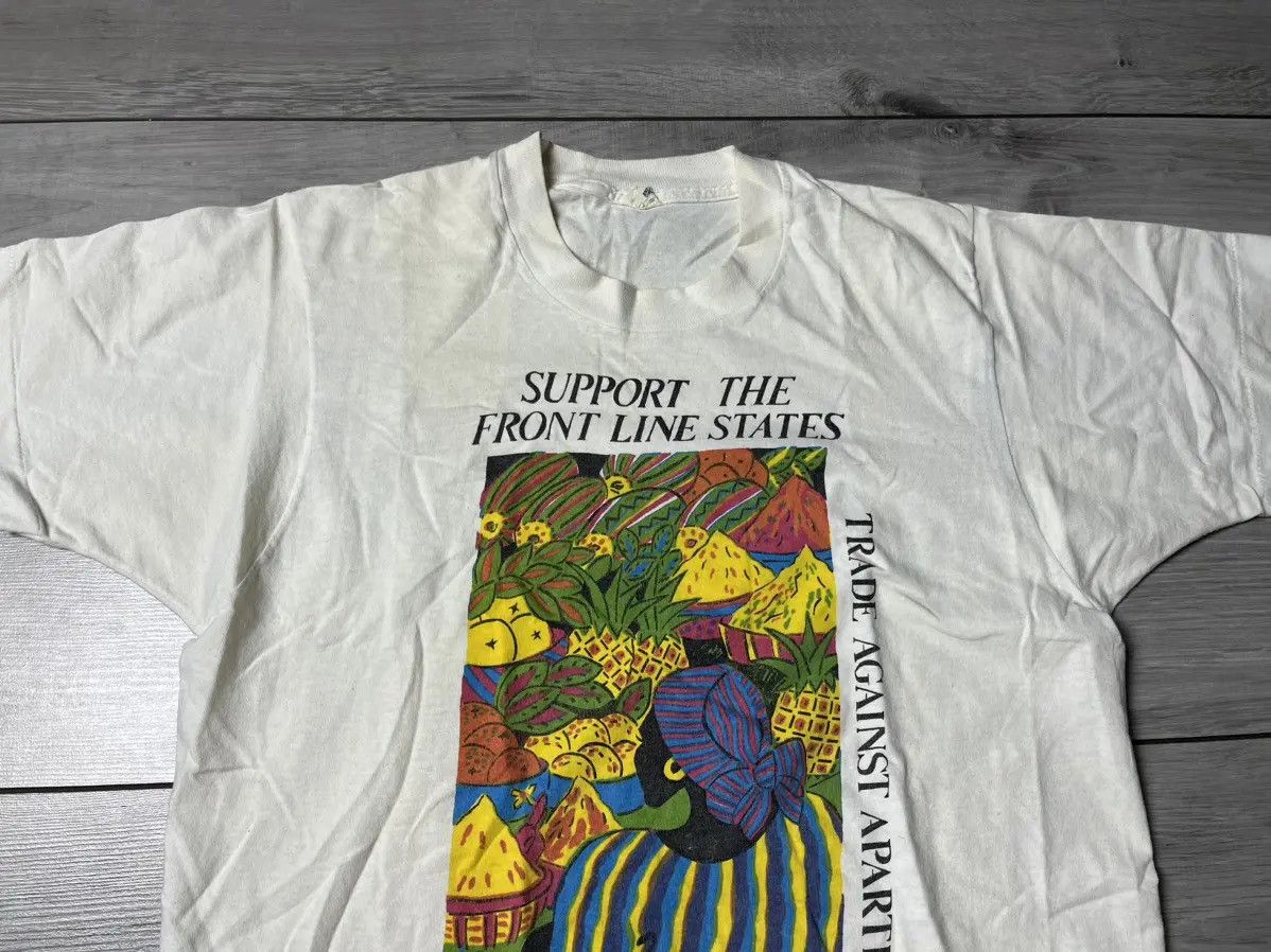 Band Tees Vintage Support the front line states Tshirt 90s Size US M / EU 48-50 / 2 - 3 Thumbnail