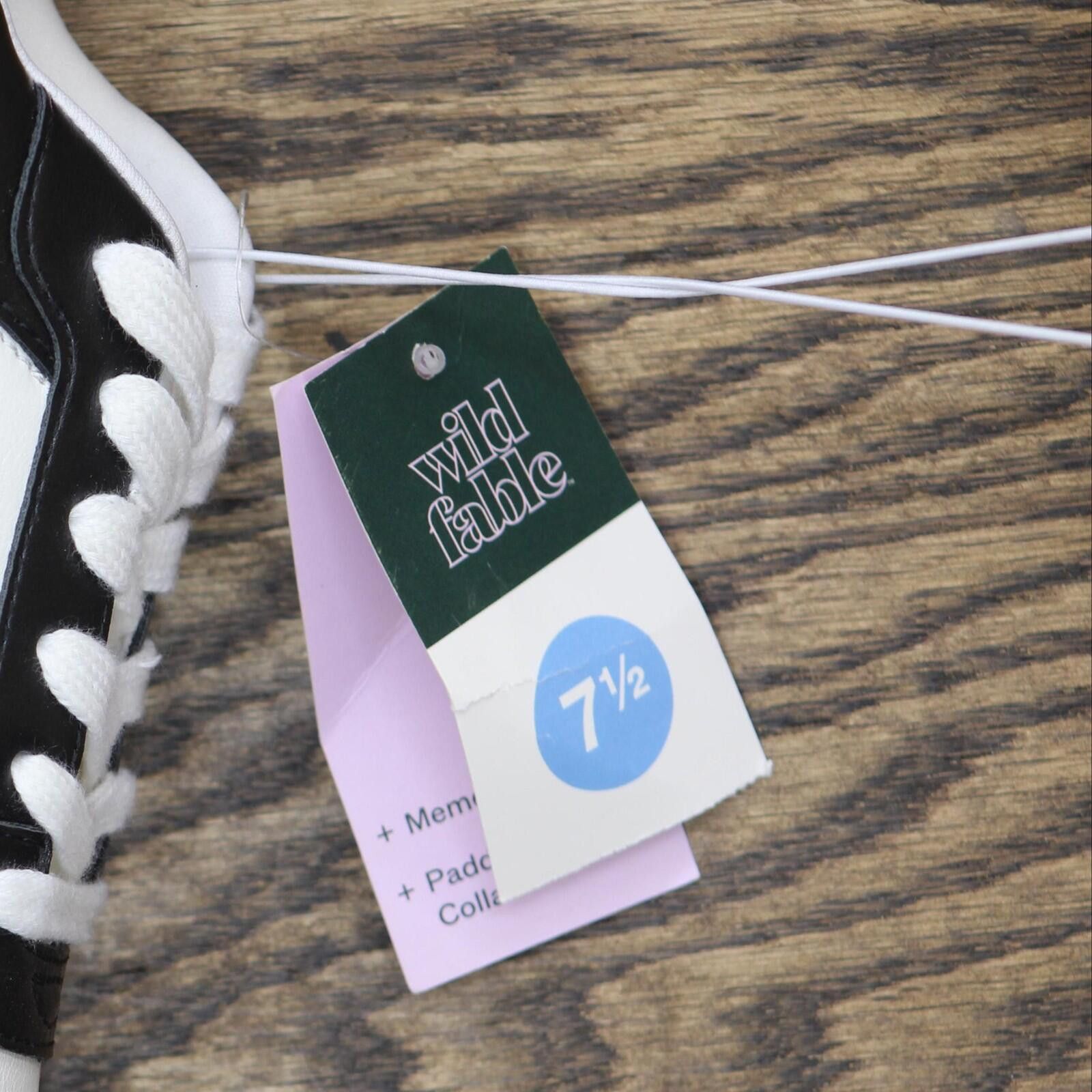 Other Wild Fable Lola Sneakers With Memory Foam Insole Black 7.5m Size US 7.5 / IT 37.5 - 6 Thumbnail