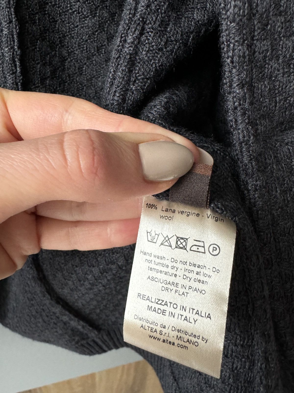 Altea Altea Dark Grey Woolen Blazer Size 36S - 7 Thumbnail