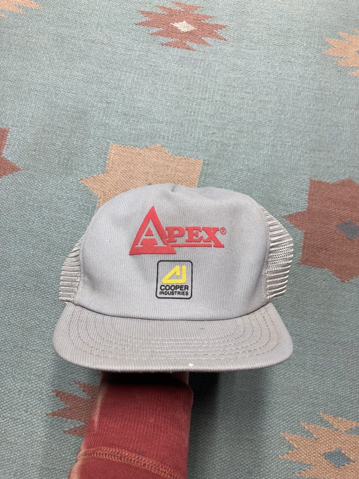 Vintage VTG 80s trucker hat mesh apex copper industries power tools Size ONE SIZE - 2 Thumbnail
