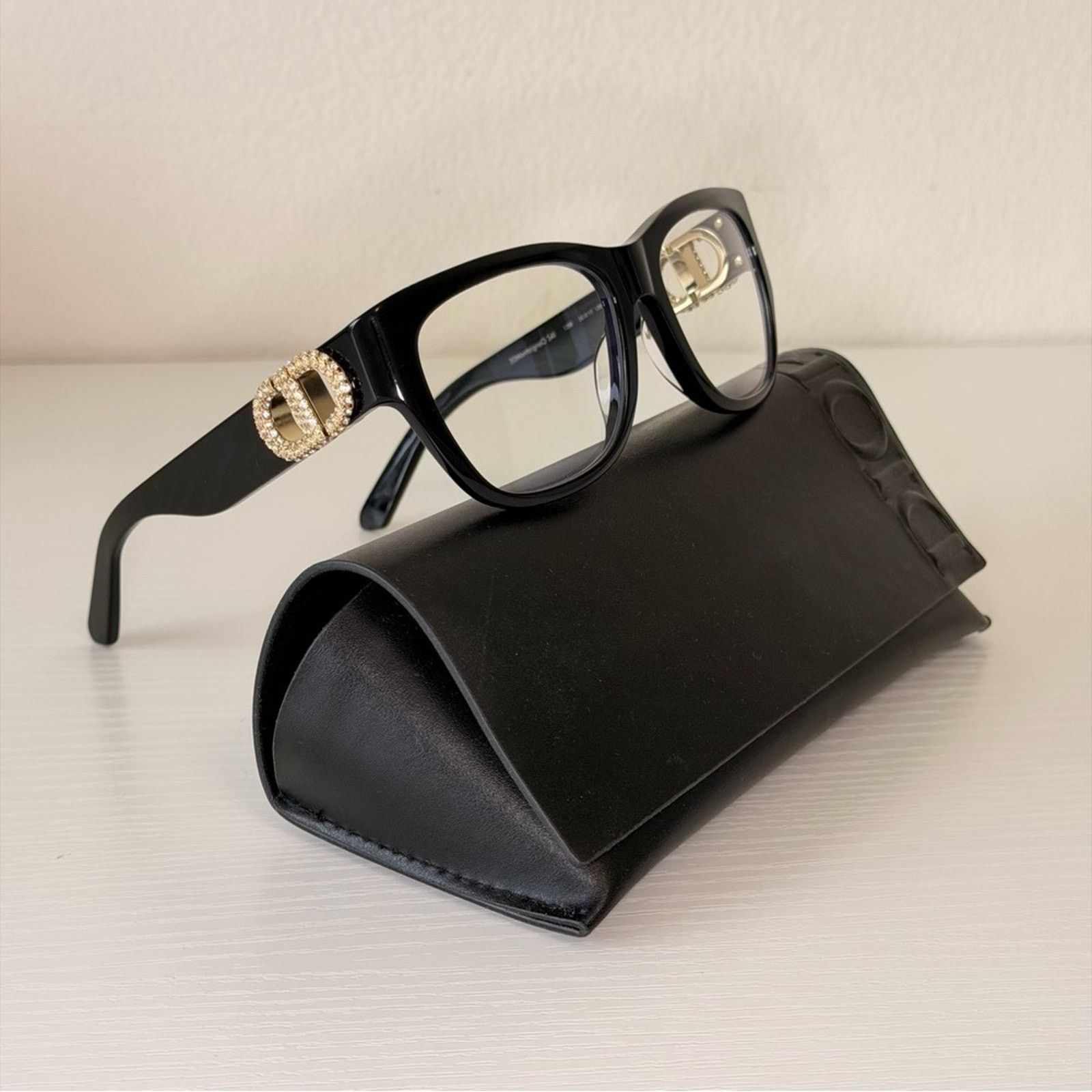 Dior New! Dior Women's Glasses in Black, 30MontaigneO S4I 12BB Size ONE SIZE - 4 Thumbnail