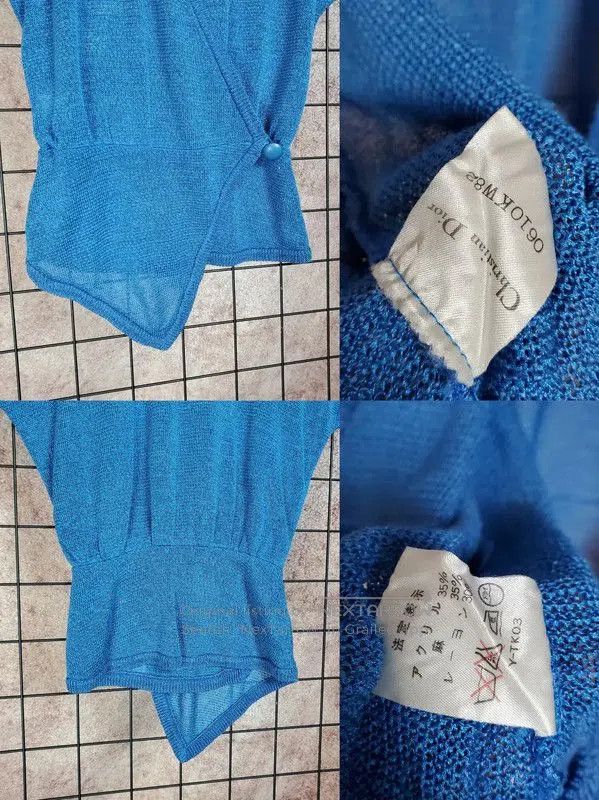 Dior Dior Summer Blue Linen Blend Short Sleeve Top . Size M / US 6-8 / IT 42-44 - 5 Thumbnail