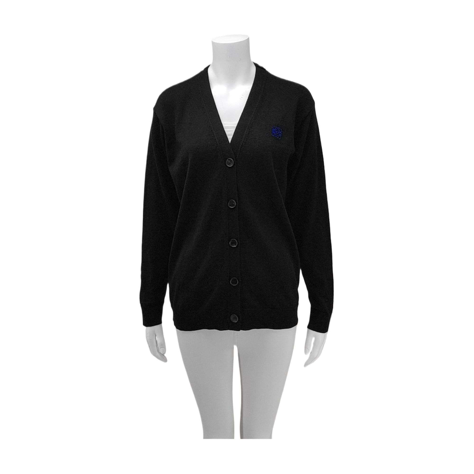 Loewe Loewe Anagram Logo Cardigan Black Size M | Grailed