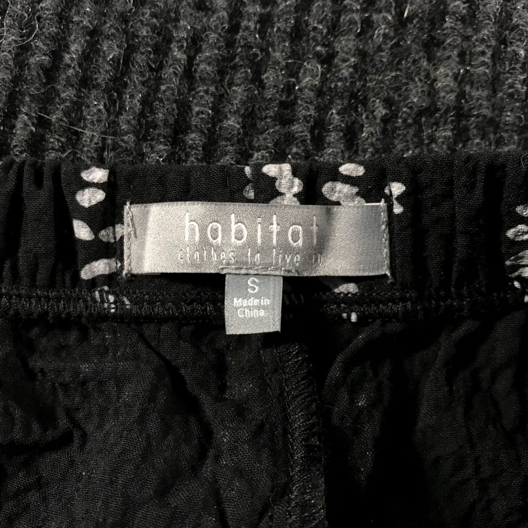 Habitat Habitat Black White Dotted Stripe Wide Leg Crop Pants Womens S Size 28" / US 6 / IT 42 - 7 Thumbnail