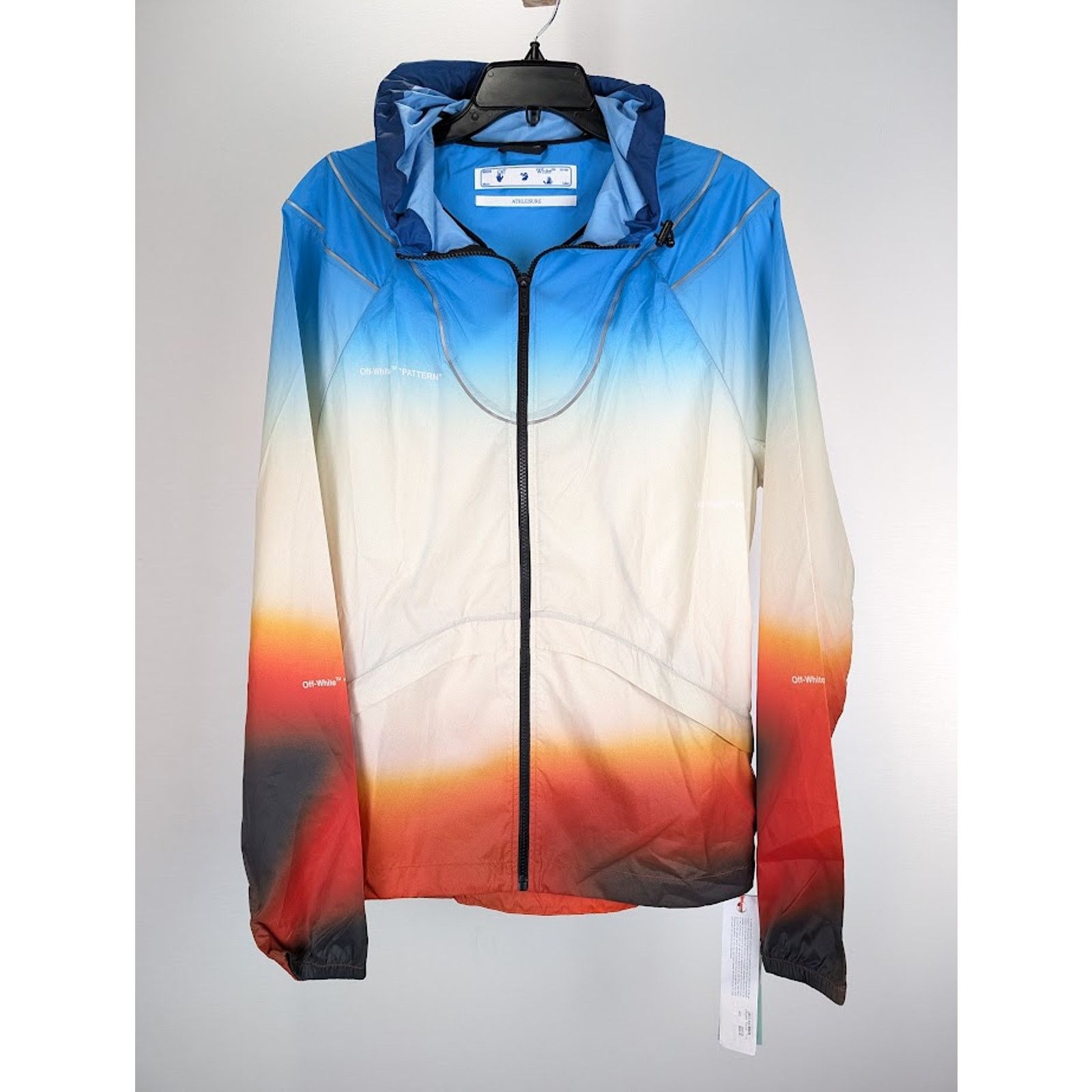 Off-White o1rshd1 ATHL Off Stamp Printed Jacket in Multicolor Size US XL / EU 56 / 4 - 1 Thumbnail