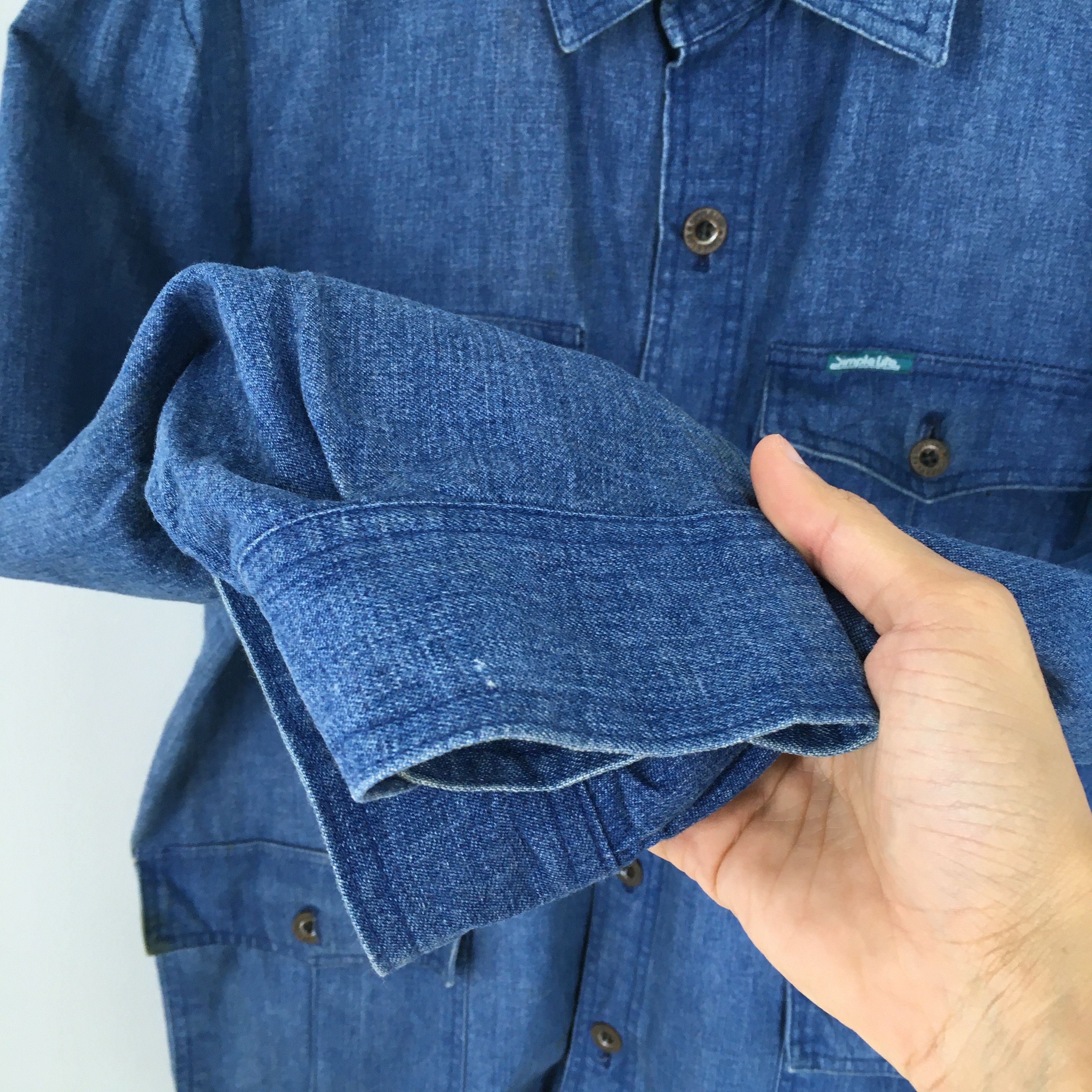 Vintage Vintage Simple Life Denim Worker Jacket Large Size US L / EU 52-54 / 3 - 6 Thumbnail