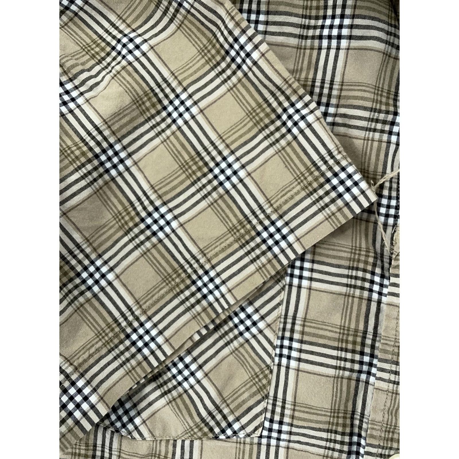 Carhartt VINTAGE Carhartt Shirt Mens XL Dark Tan Plaid Short Sleeve Button Up Workwear S245 DKT Size US XL / EU 56 / 4 - 4 Thumbnail