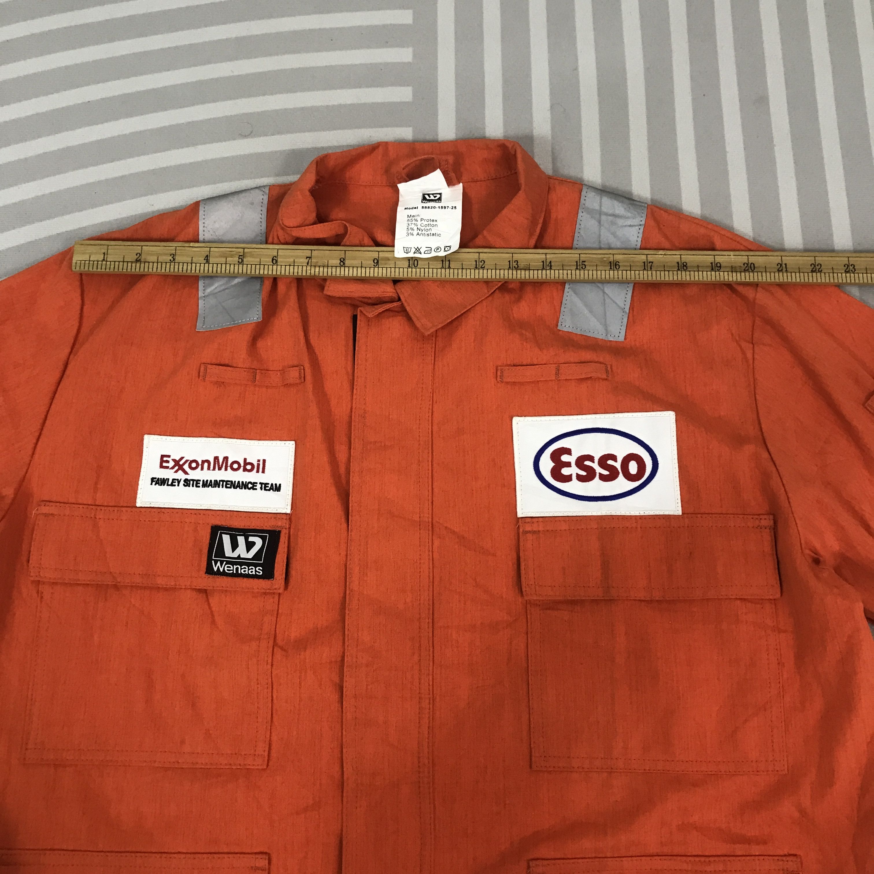 Japanese Brand Vintage Exon Mobil Esso Oil brand Racing japan Jacket Size US L / EU 52-54 / 3 - 5 Thumbnail
