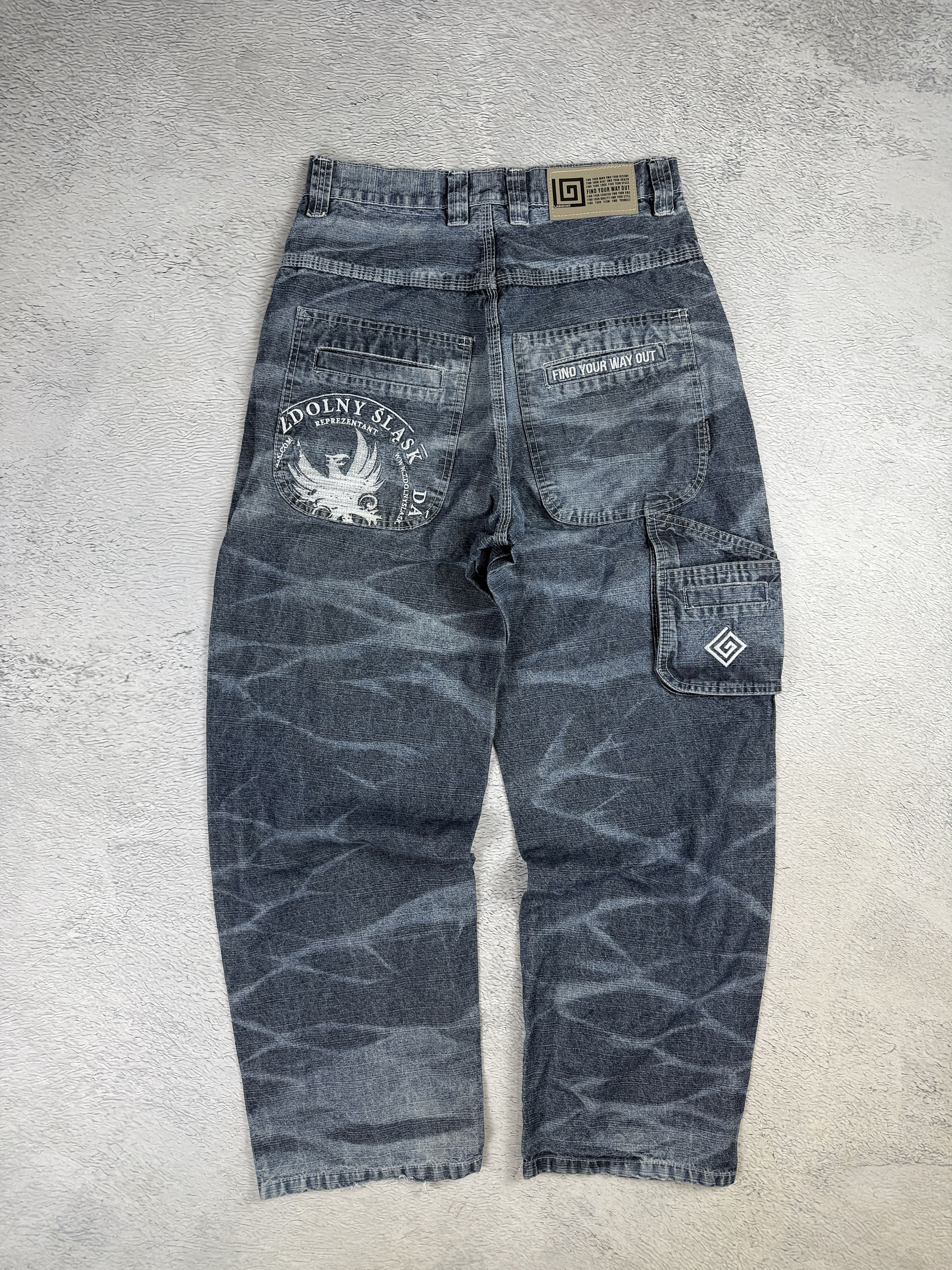 JNCO × Southpole Vintage Jeans Carpenter Baggy Streetwear Sk8 Wide Leg Size US 30 / EU 46 - 6 Thumbnail