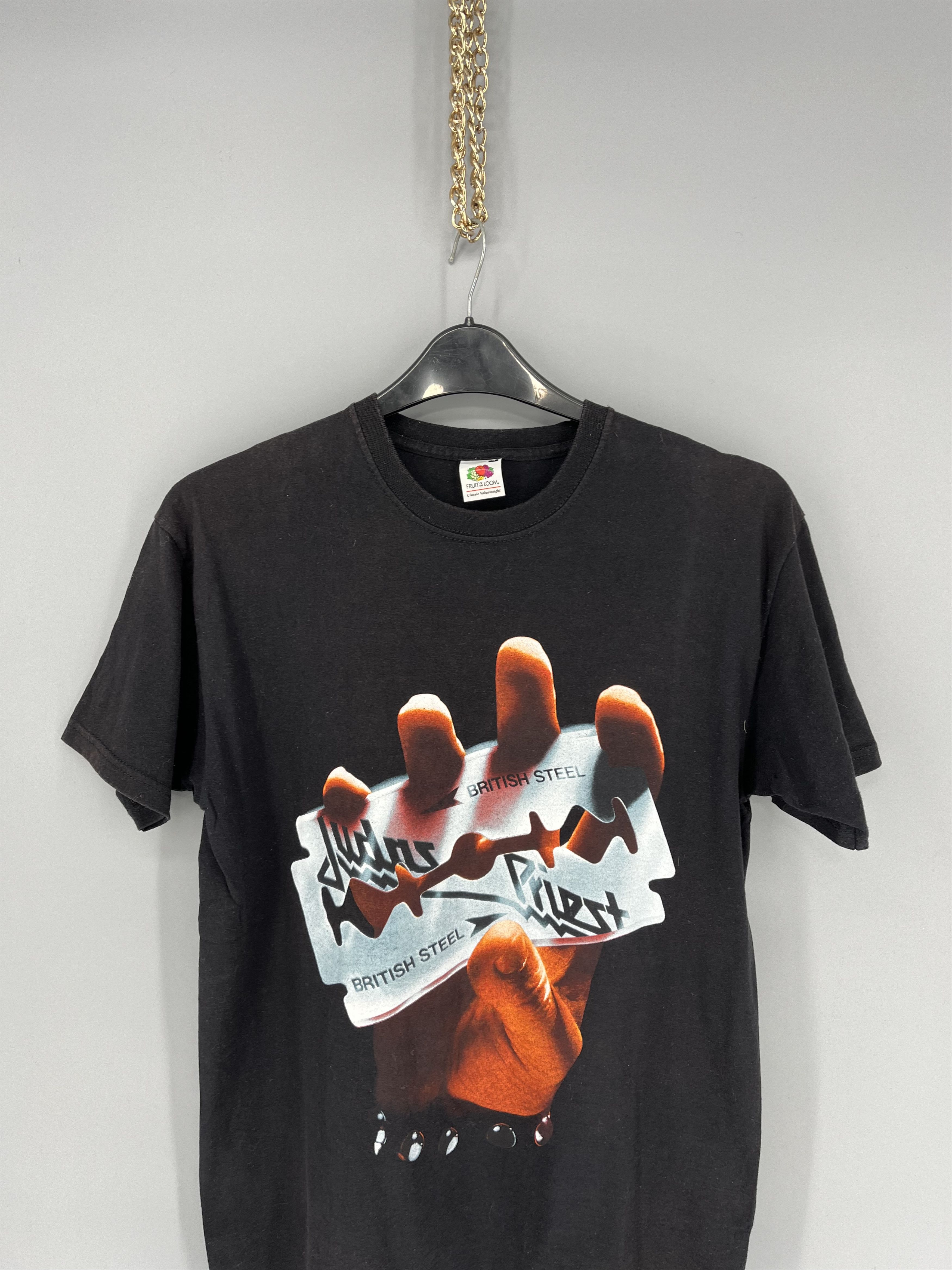 Band Tees JUDAS PRIEST BRITISH STEEL TEE SHIRT Korn, Metallica, Slayer Size US M / EU 48-50 / 2 - 6 Thumbnail