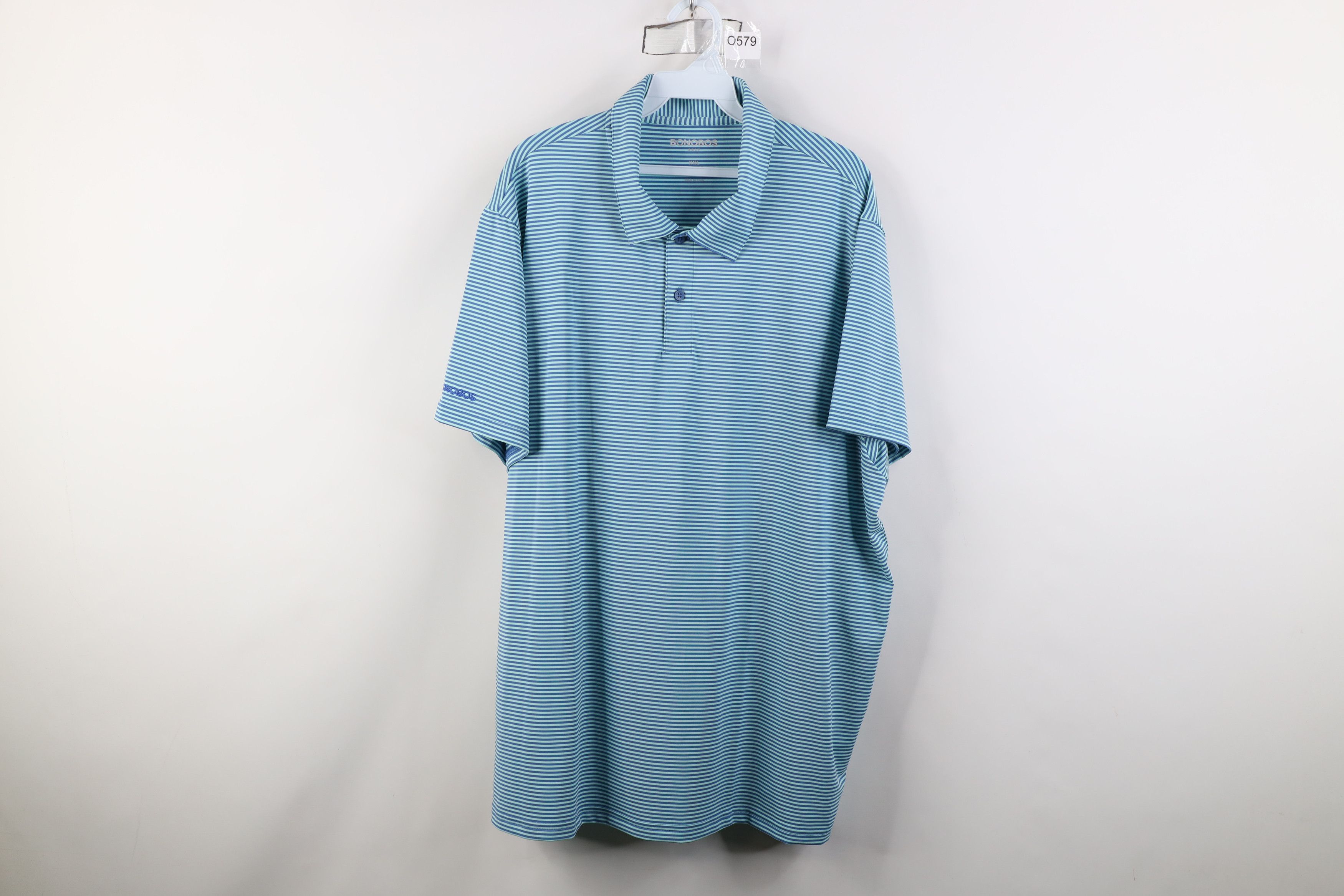 Bonobos Bonobos Fit Stretch Striped Collared Golf Polo Shirt Blue Size US XXL / EU 58 / 5 - 1 Thumbnail