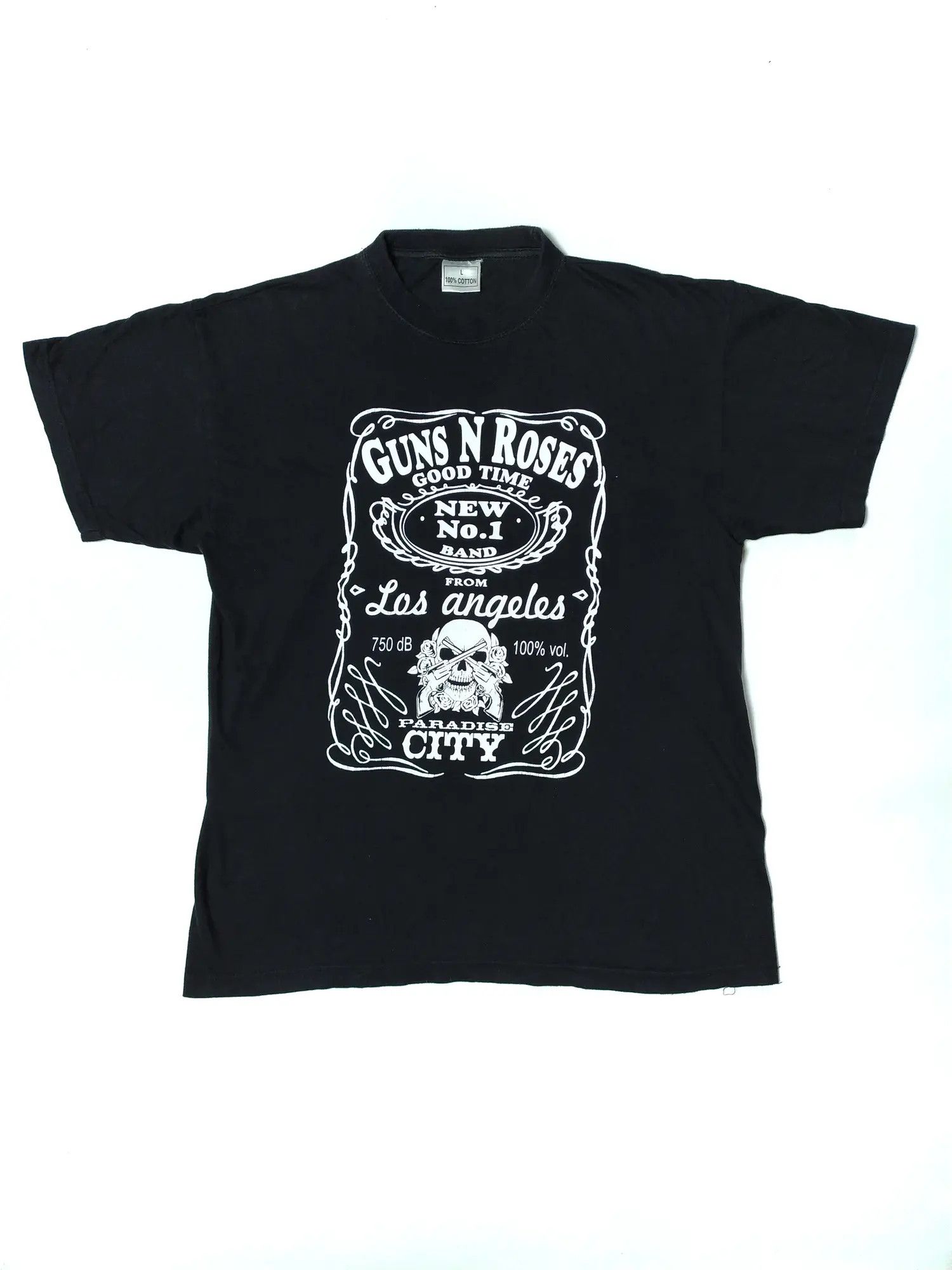 Guns N' Roses × Vintage Guns N Roses Vintage LA Paradise Jack Daniels t shirt Size US L / EU 52-54 / 3 - 1 Thumbnail