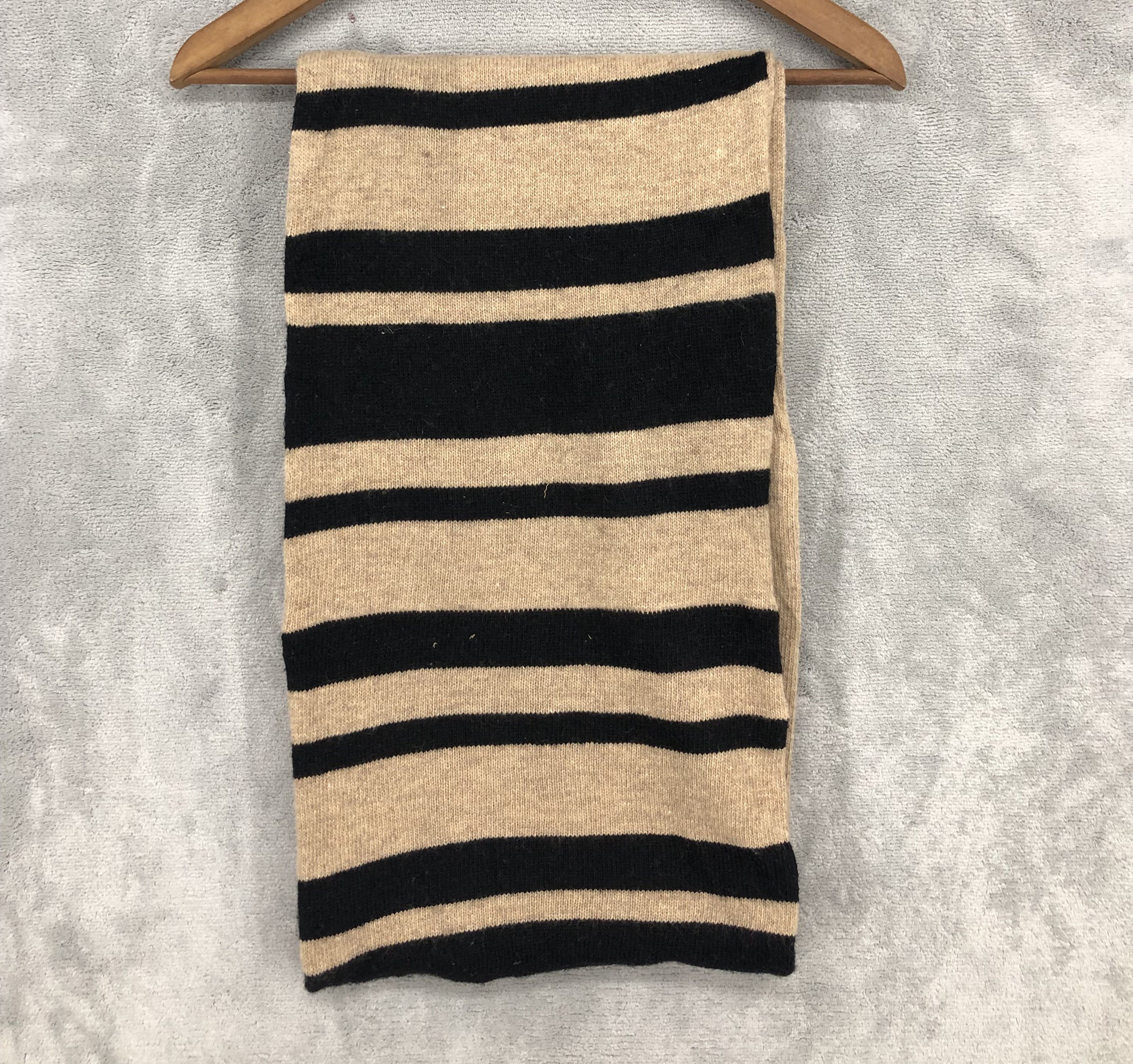 Bonnie Alex Striped Neck Scarf Neck Warmer