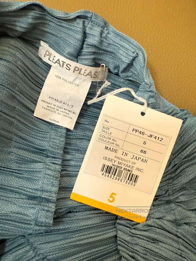 Issey Miyake Issey Miyake size:5 Turquoise Ruched Casual Pants Size 24" / US 00 / IT 34 - 6 Thumbnail