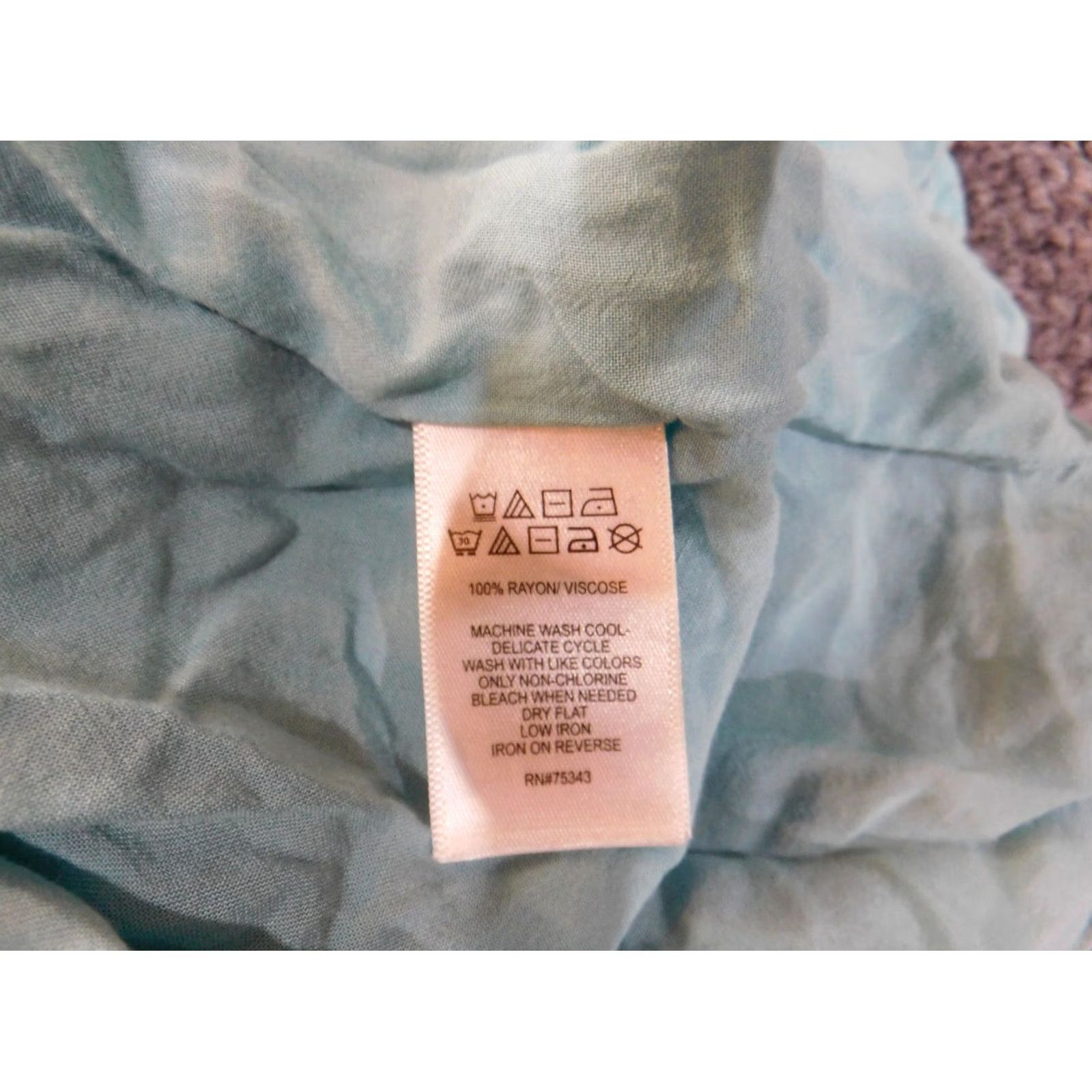 Cynthia Rowley Cynthia Rowley Dress A-Line Sleeveless Blue Rayon Zip Crew Neck 10 Women’s Regular Floral Pattern Size L / US 10 / IT 46 - 5 Thumbnail