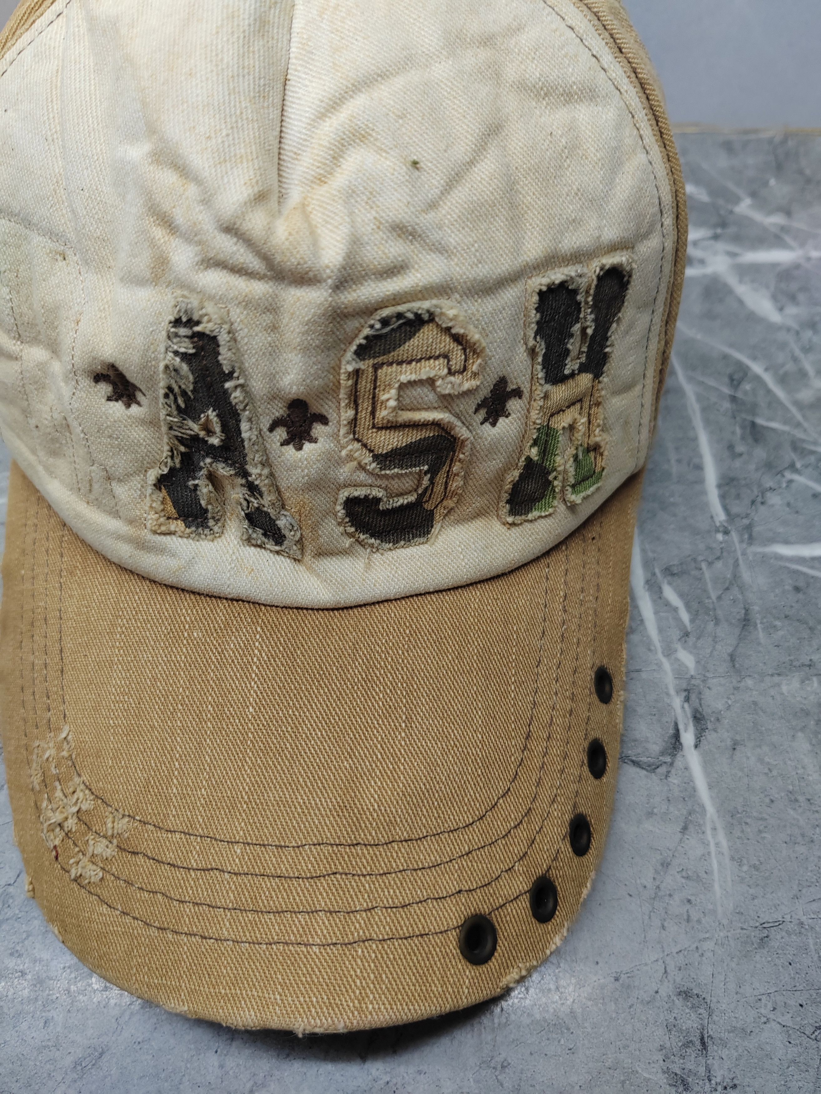 Japanese Brand Vintage Rash Distressed Style Cap Hat Size ONE SIZE - 3 Thumbnail