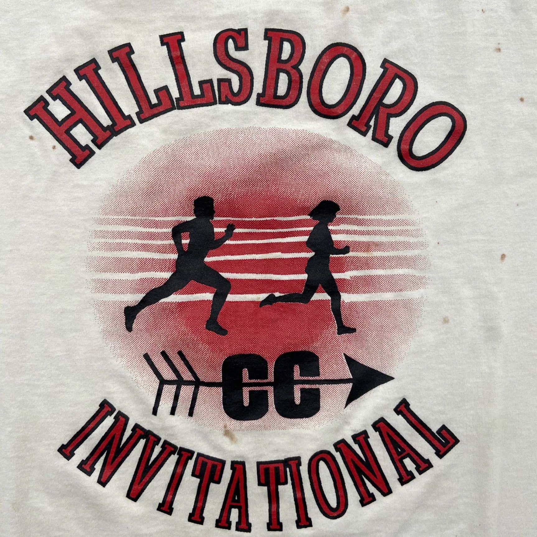 Fruit Of The Loom VINTAGE Fruit of the Loom Hillsboro Cross Country Invitational T-Shirt Adult XL White White Graphic Tee Mens XL Florida Theme 70s-90s Style Size US XL / EU 56 / 4 - 4 Thumbnail