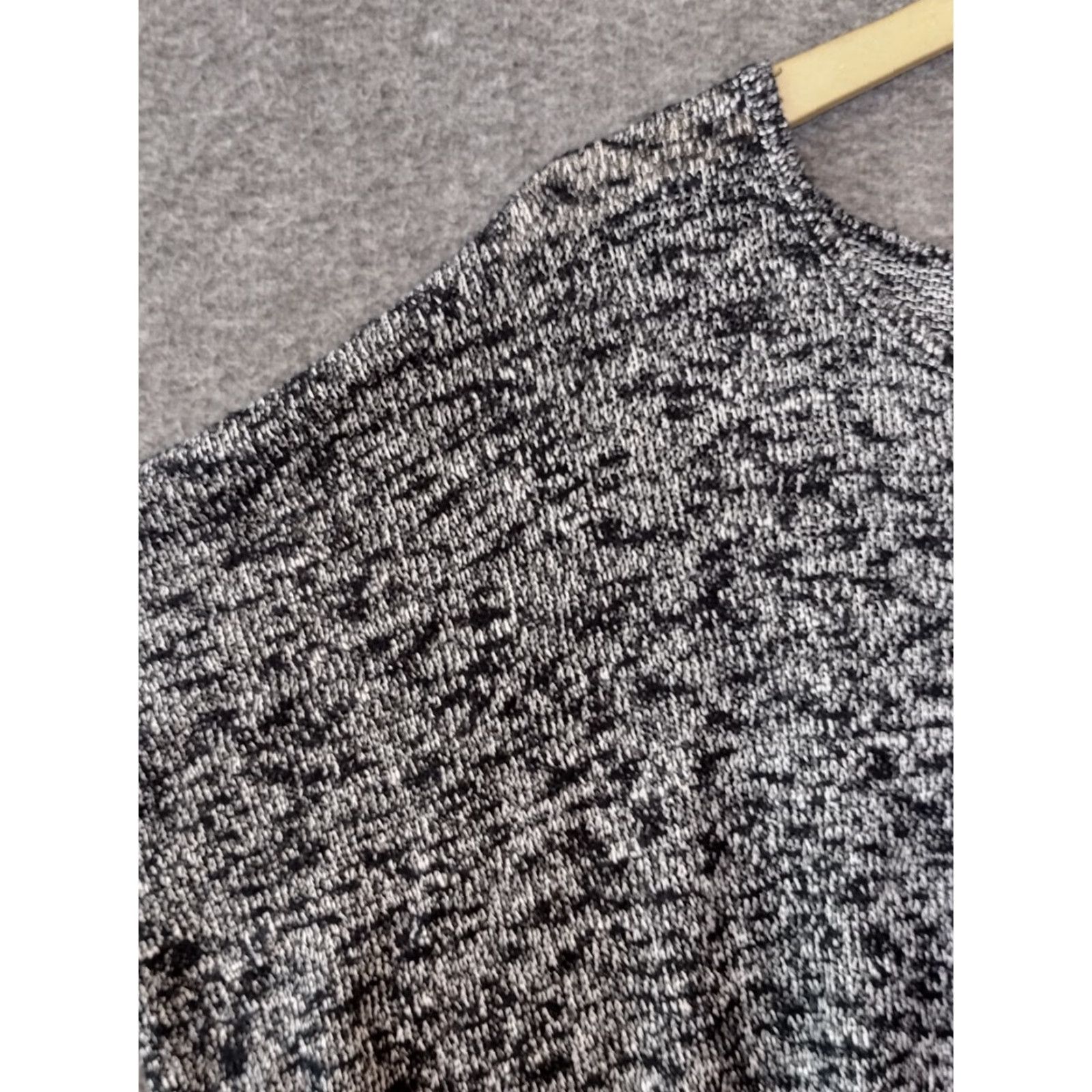 Aeropostale AerosPOSTALE Boat Neck Knit Sweater Gray Metallic Popcorn Open-Knit Pullover Women M Size M / US 6-8 / IT 42-44 - 7 Thumbnail