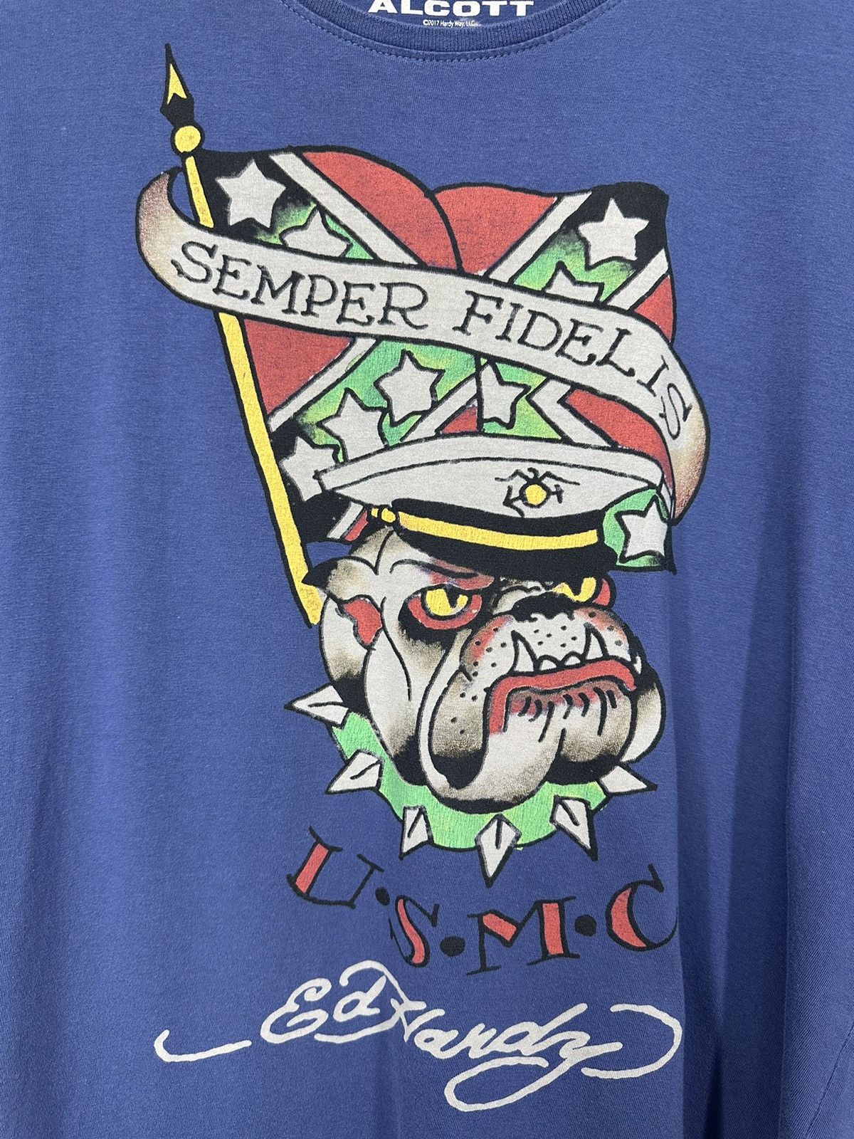 Ed Hardy Vintage ay2k Ed Hardy by Christian Audigier Tee Japanese Size US XL / EU 56 / 4 - 3 Thumbnail