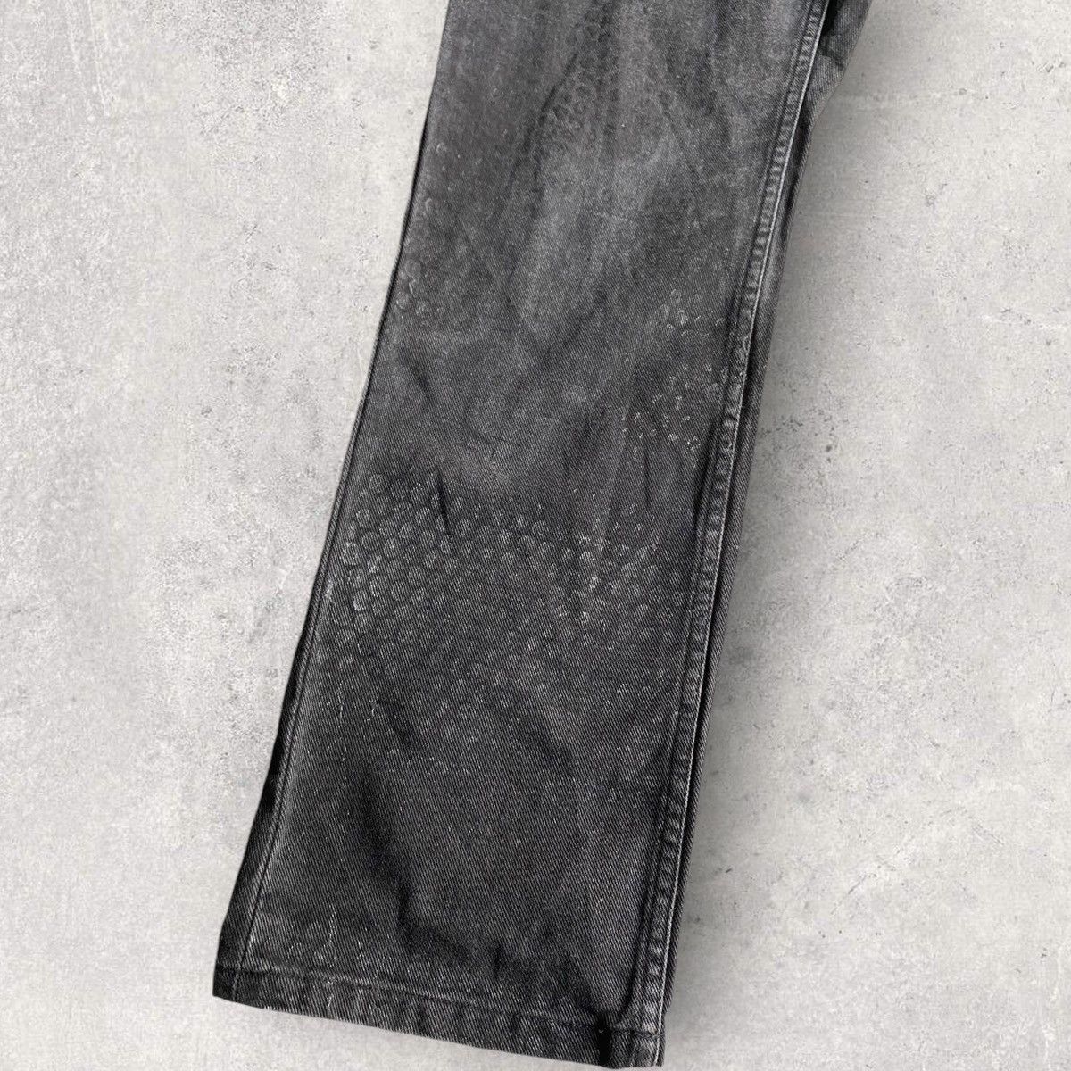 Helmut Lang SS03 Archive Rubber ‘Tyre’ Print Denim Size US 30 / EU 46 - 7 Thumbnail