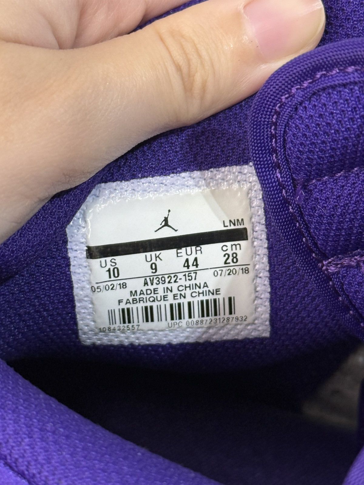 Jordan Brand × Nike Nike Air Jordan Legacy 312 Lakers Size US 10 / EU 43 - 8 Thumbnail