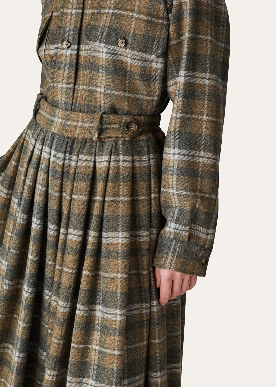 Loro Piana o1srvl11e1224 Dreki Virgin Wool Skirt in Multicolor Size 28" / US 6 / IT 42 - 7 Thumbnail