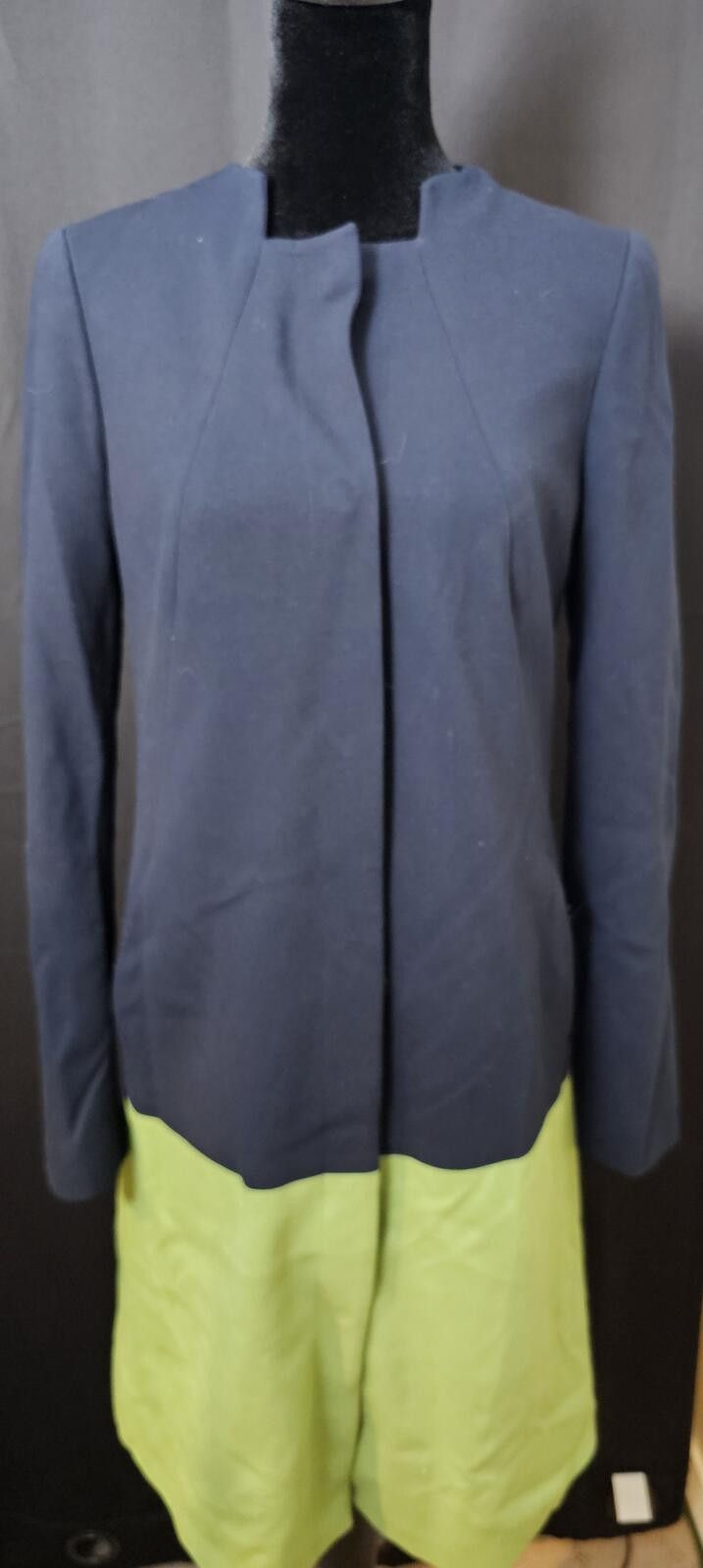 Other W by Worth Dress Jacket Blue & Green Womens Size 4 Two-Tone Size S / US 4 / IT 40 - 2 Thumbnail