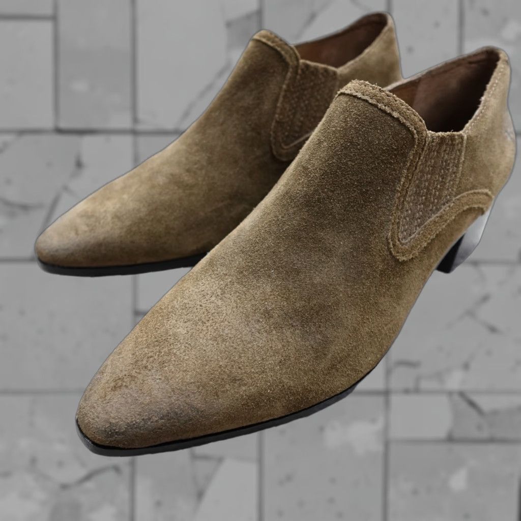 Frye FRYE Booties 8.5 Brown Ankle Suede 1.5" Heel Pointed Toe NEW Bootie Womens Shoes Size US 9 / IT 39 - 1 Thumbnail