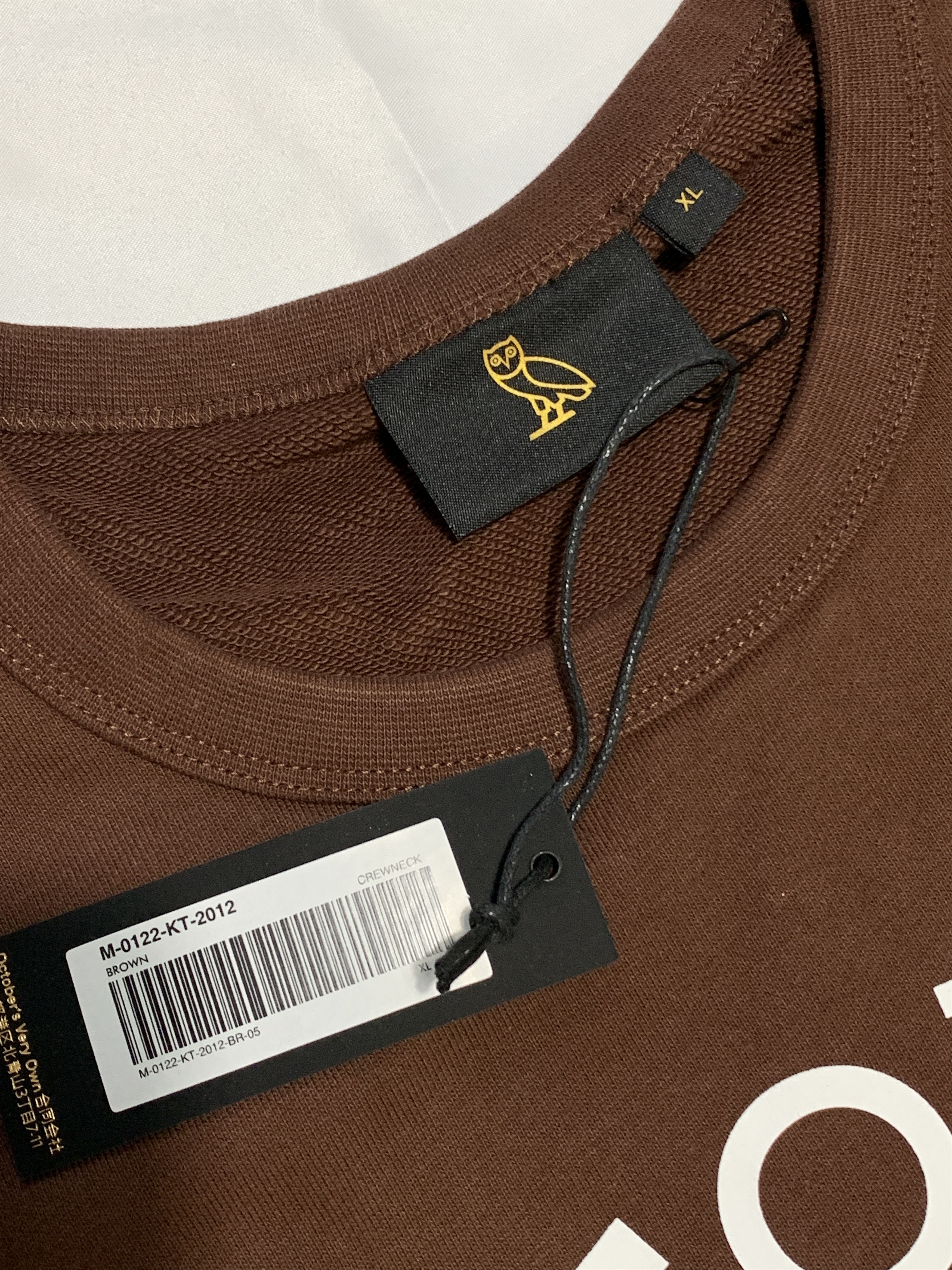 Drake *RARE* OVO Collegiate Crewneck Chocolate Brown Size US XL / EU 56 / 4 - 4 Thumbnail