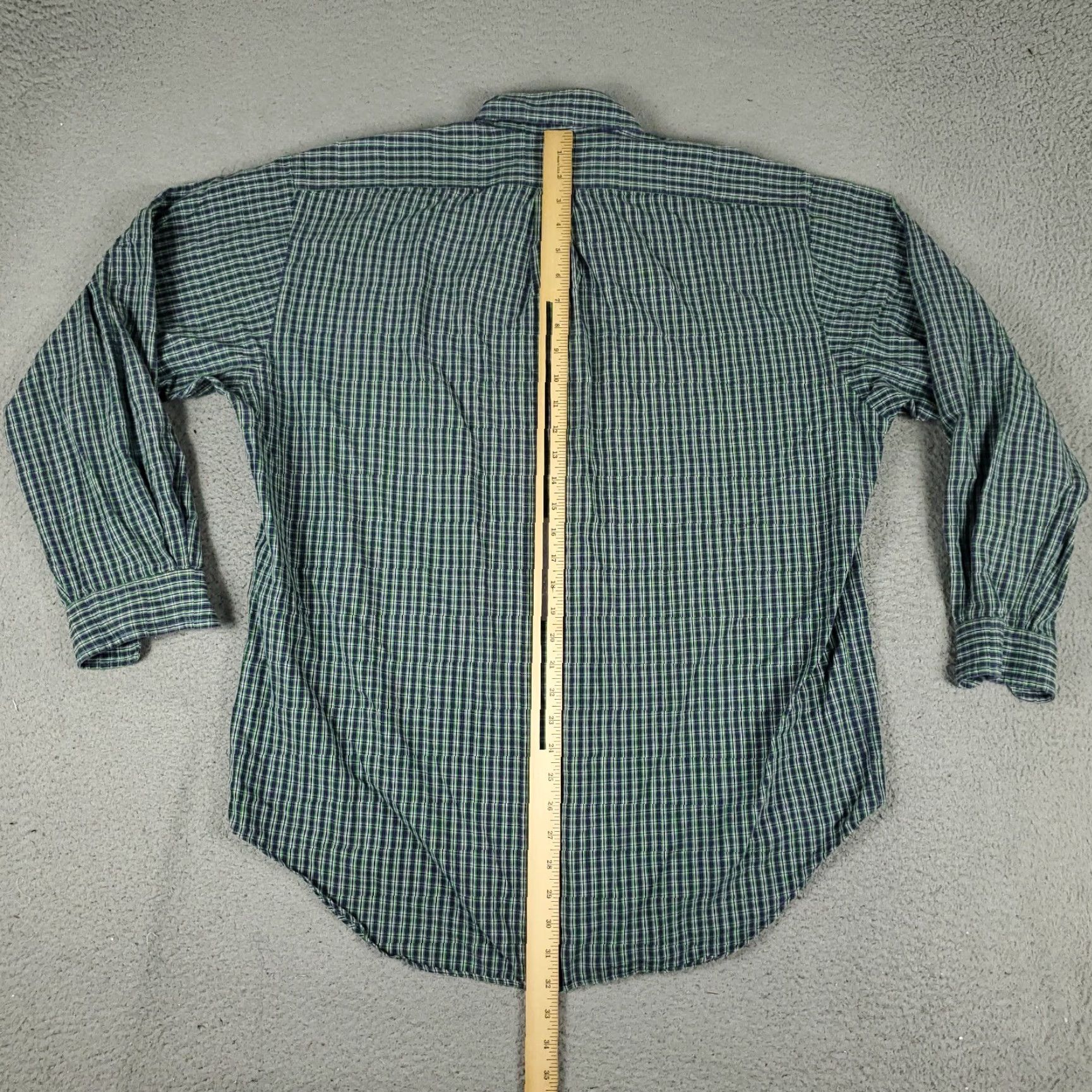 Ralph Lauren Ralph Lauren Plaid Button-Up Shirt Mens Large Green Long Sleeve Casual Size US L / EU 52-54 / 3 - 3 Thumbnail