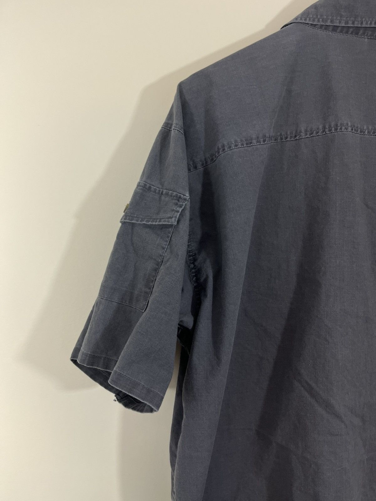 Vintage Faded Black Oversized Boxy Work Shirt Size US L / EU 52-54 / 3 - 12 Thumbnail